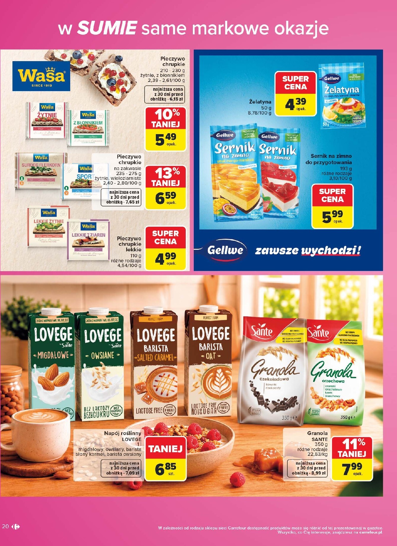 carrefour - Nowa gazetka Carrefour - W Sumie same markowe okazje ważna od 03.08.2026 do 14.08.2026 - page: 20