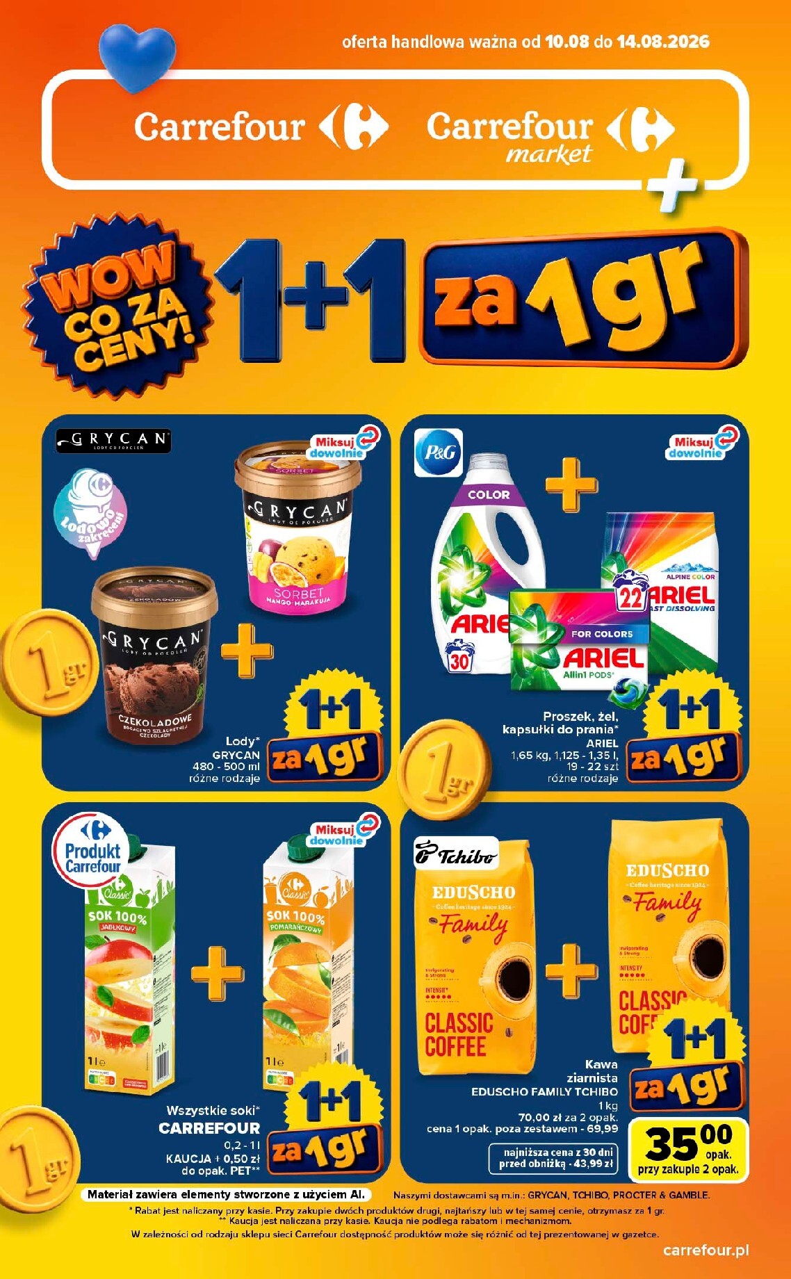 carrefour - Nowa gazetka Carrefour - Wow co za ceny ważna od 10.08.2026 do 14.08.2026
