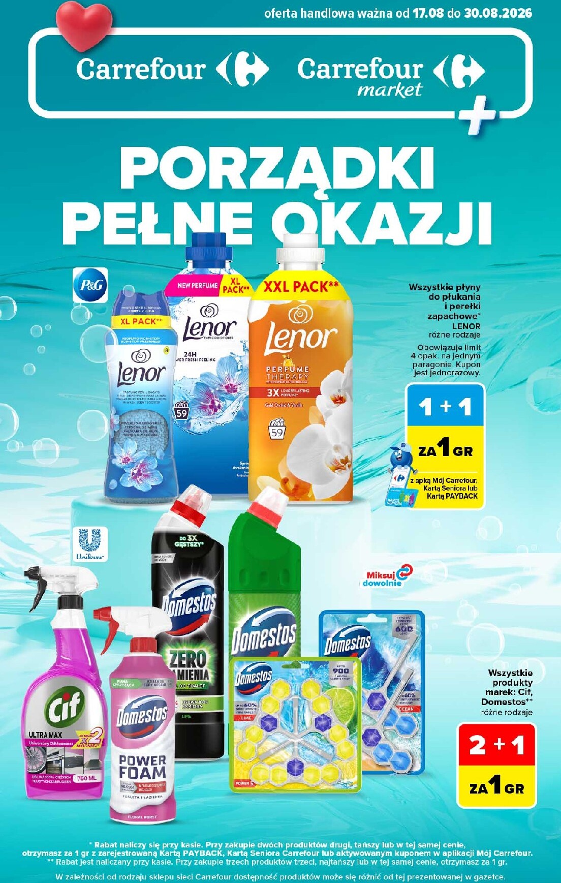 carrefour - Nowa gazetka Carrefour - Porządki pełne okazji ważna od 17.08.2026 do 30.08.2026
