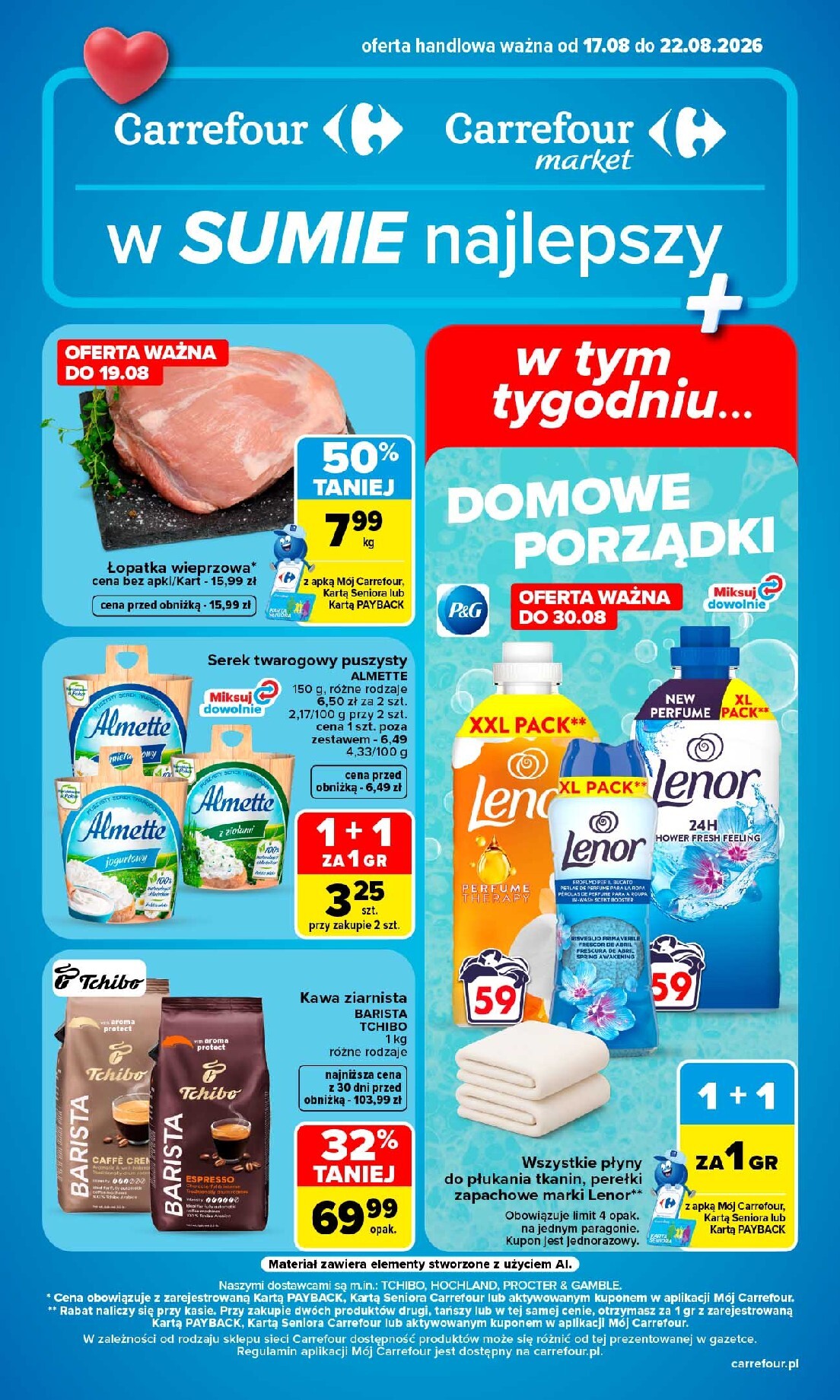 carrefour - Nowa gazetka Carrefour ważna od 17.08.2026 do 22.08.2026