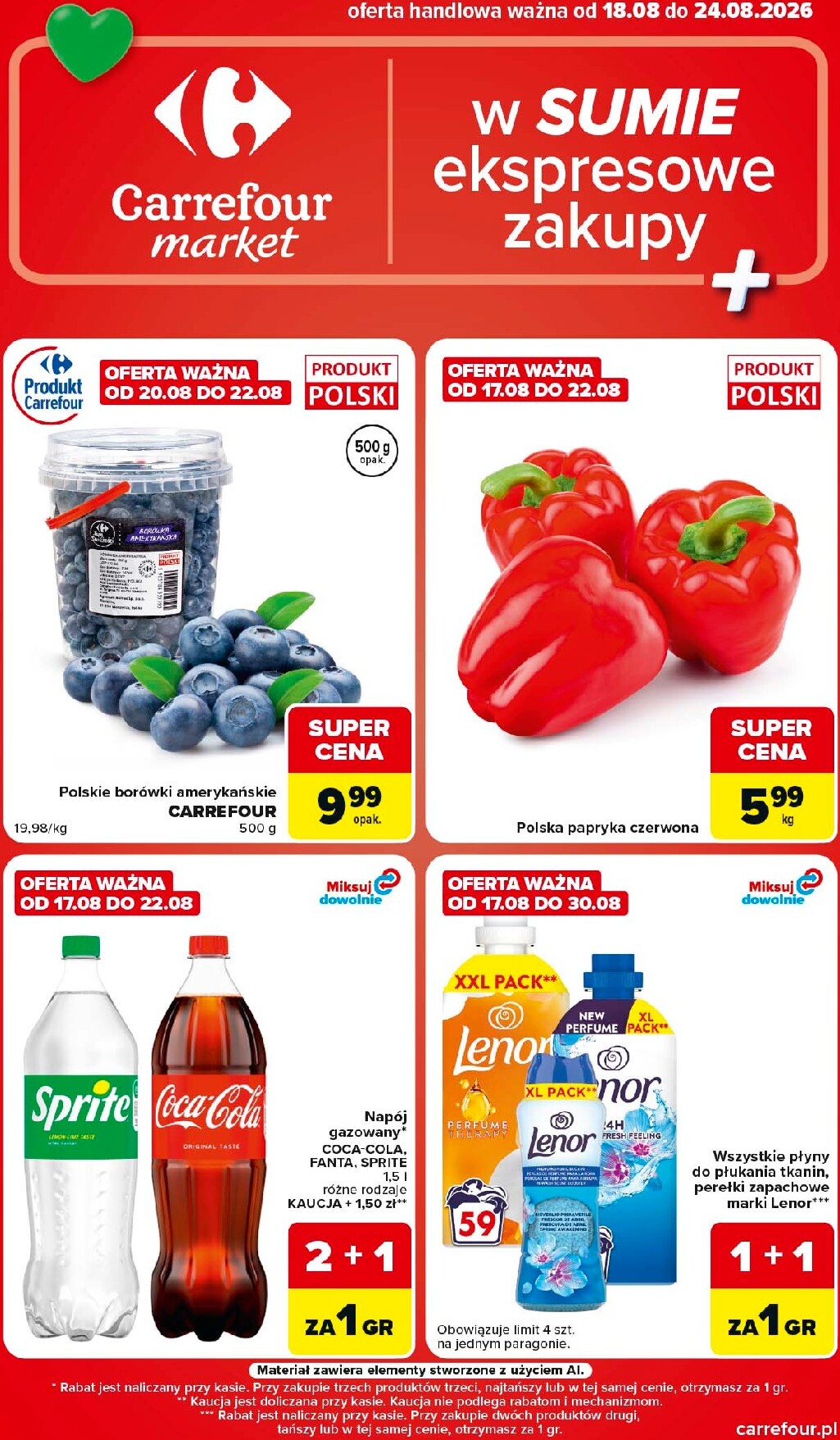 carrefour - Nowa gazetka Carrefour Market ważna od 18.08.2026 do 24.08.2026