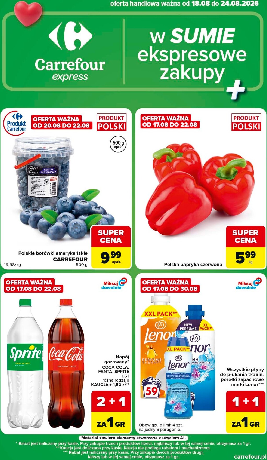 carrefour - Nowa gazetka Carrefour - Express 1 ważna od 18.08.2026 do 24.08.2026 - page: 1