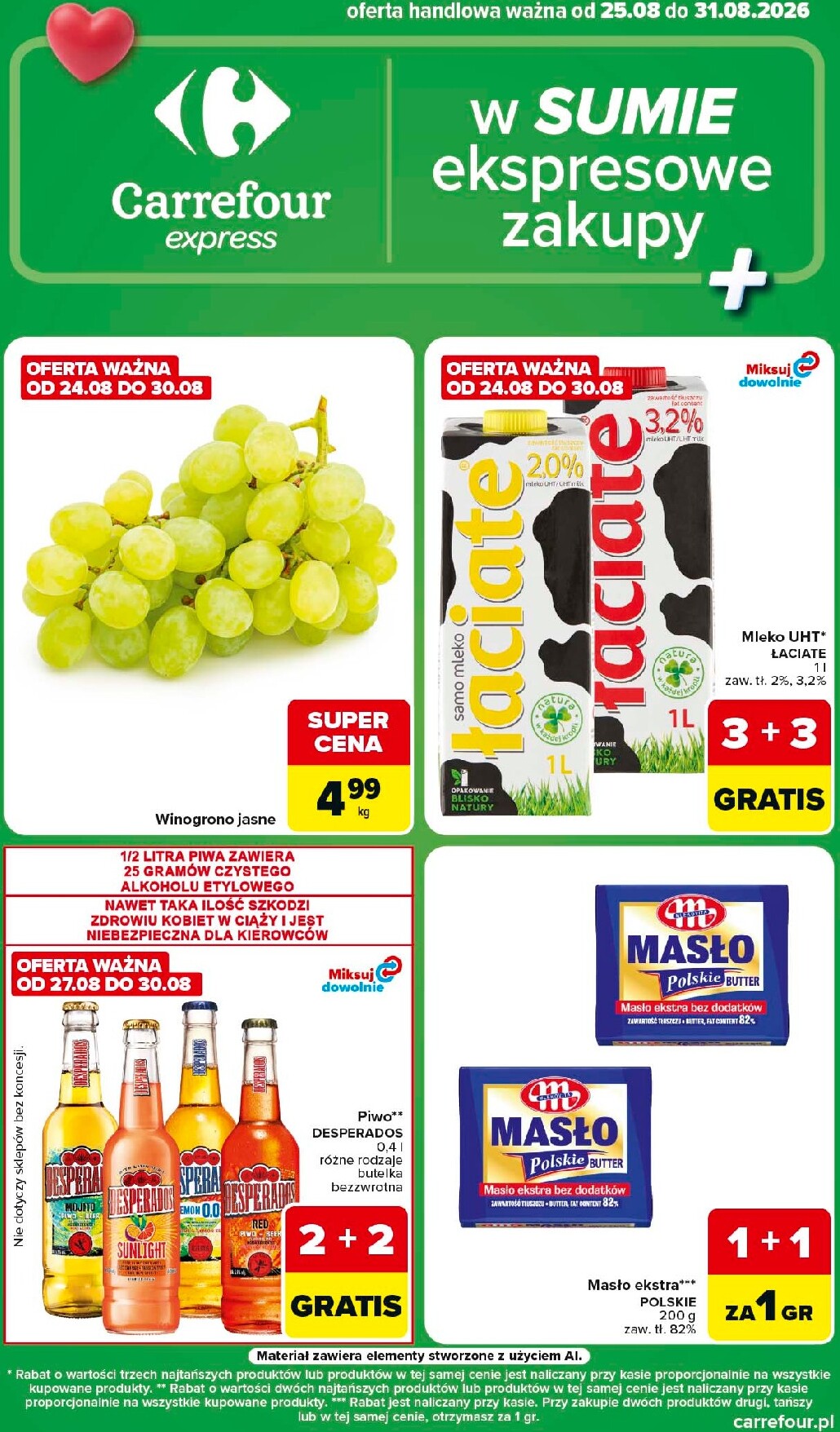 carrefour - Nowa gazetka Carrefour - Express 1 ważna od 25.08.2026 do 31.08.2026