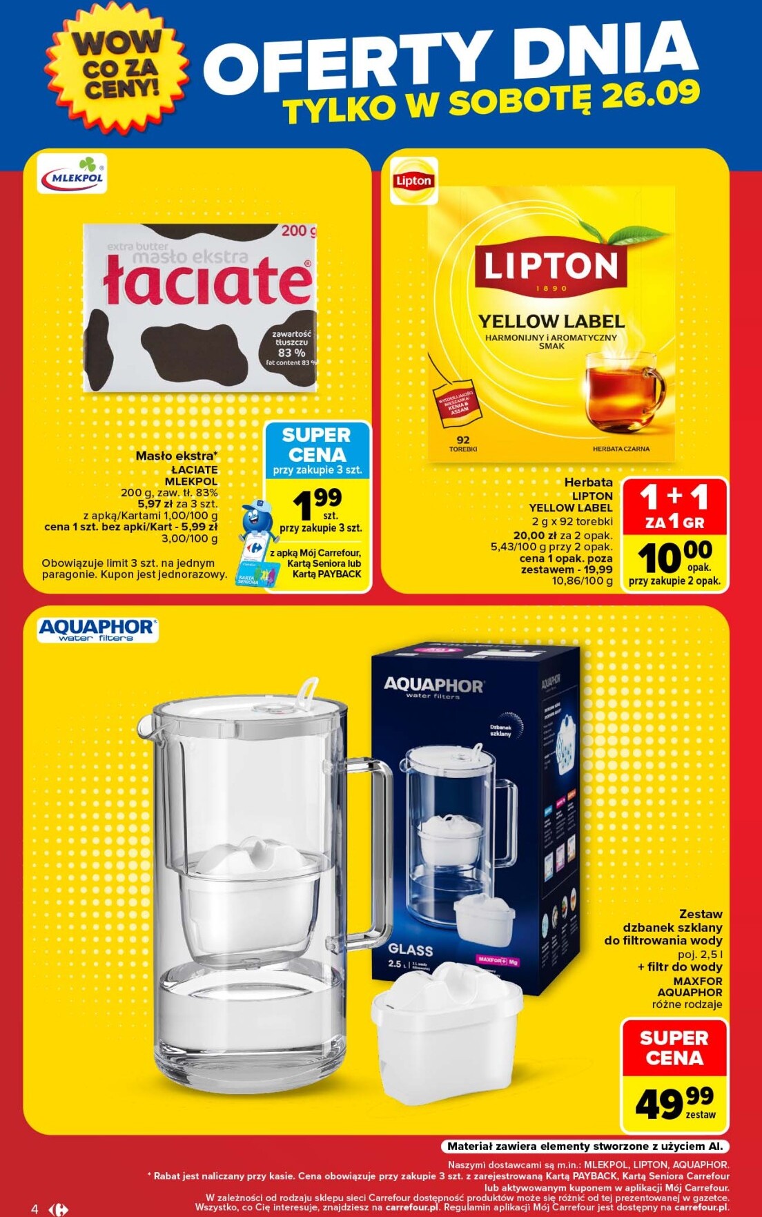 carrefour - Nowa gazetka Carrefour - Sumie otwieramy się dla Ciebie ważna od 23.09.2026 do 26.09.2026 - page: 4