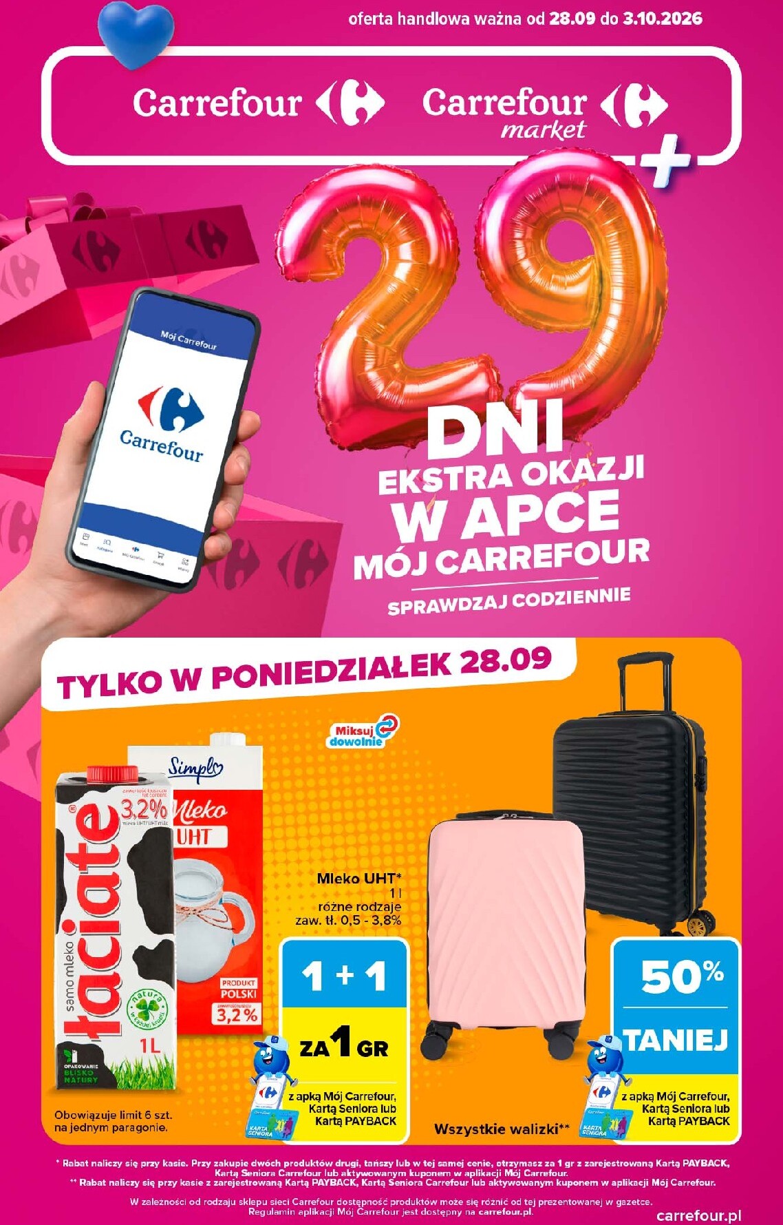 carrefour - Nowa gazetka Carrefour - Extra Okazje ważna od 28.09.2026 do 03.10.2026