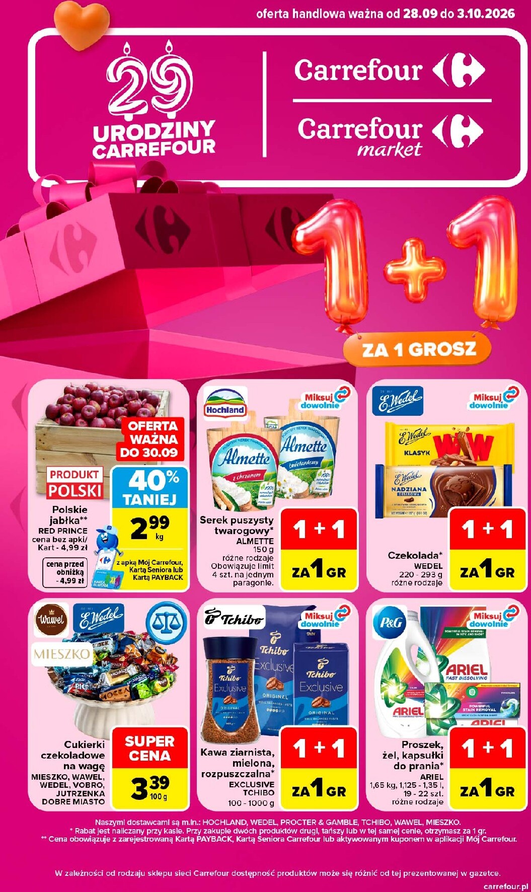 carrefour - Nowa gazetka Carrefour ważna od 28.09.2026 do 03.10.2026