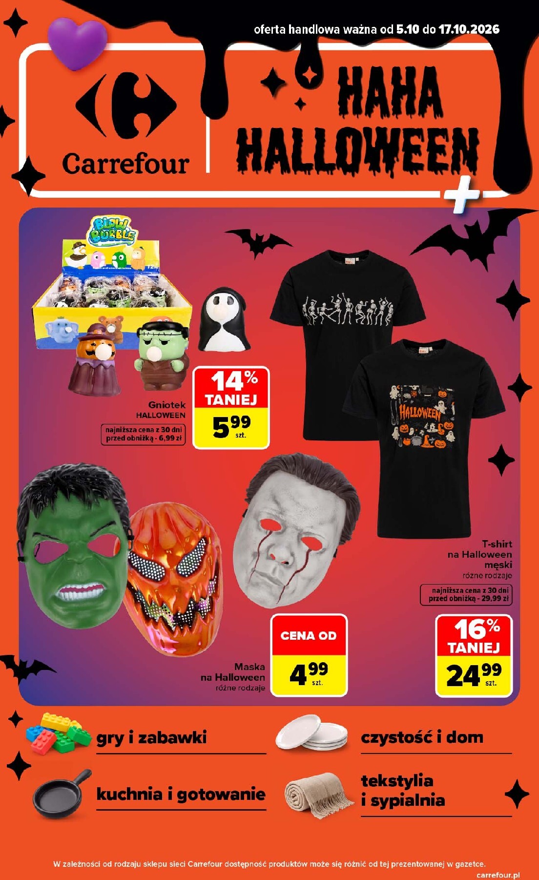 carrefour - Nowa gazetka Carrefour - Halloween ważna od 05.10.2026 do 17.10.2026