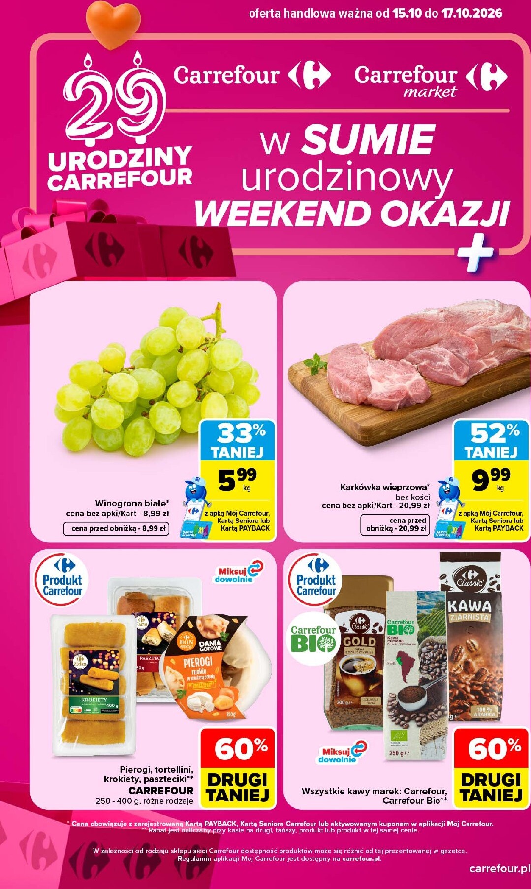 carrefour - Aktualna gazetka Carrefour - Weekend ważna od 15.10.2026 do 17.10.2026 - page: 1