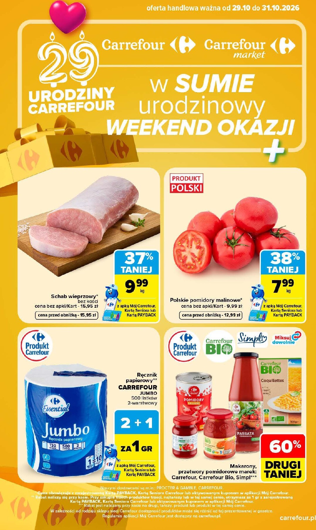 carrefour - Nowa gazetka Carrefour - Weekend ważna od 29.10.2026 do 31.10.2026 - page: 1