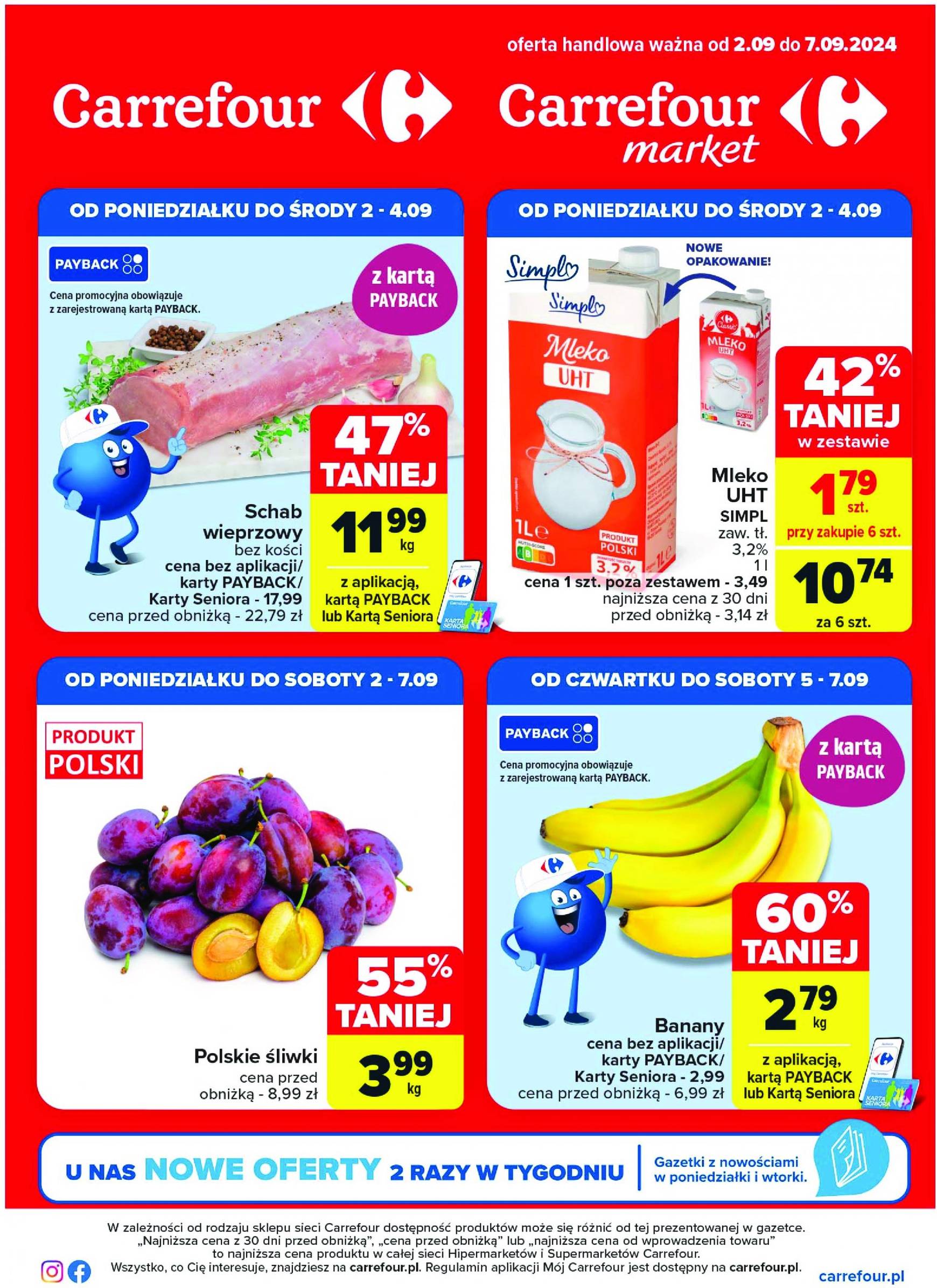 carrefour - Aktualna Carrefour - Superoferty tygodnia gazetka ważna od 02.09. - 07.09.