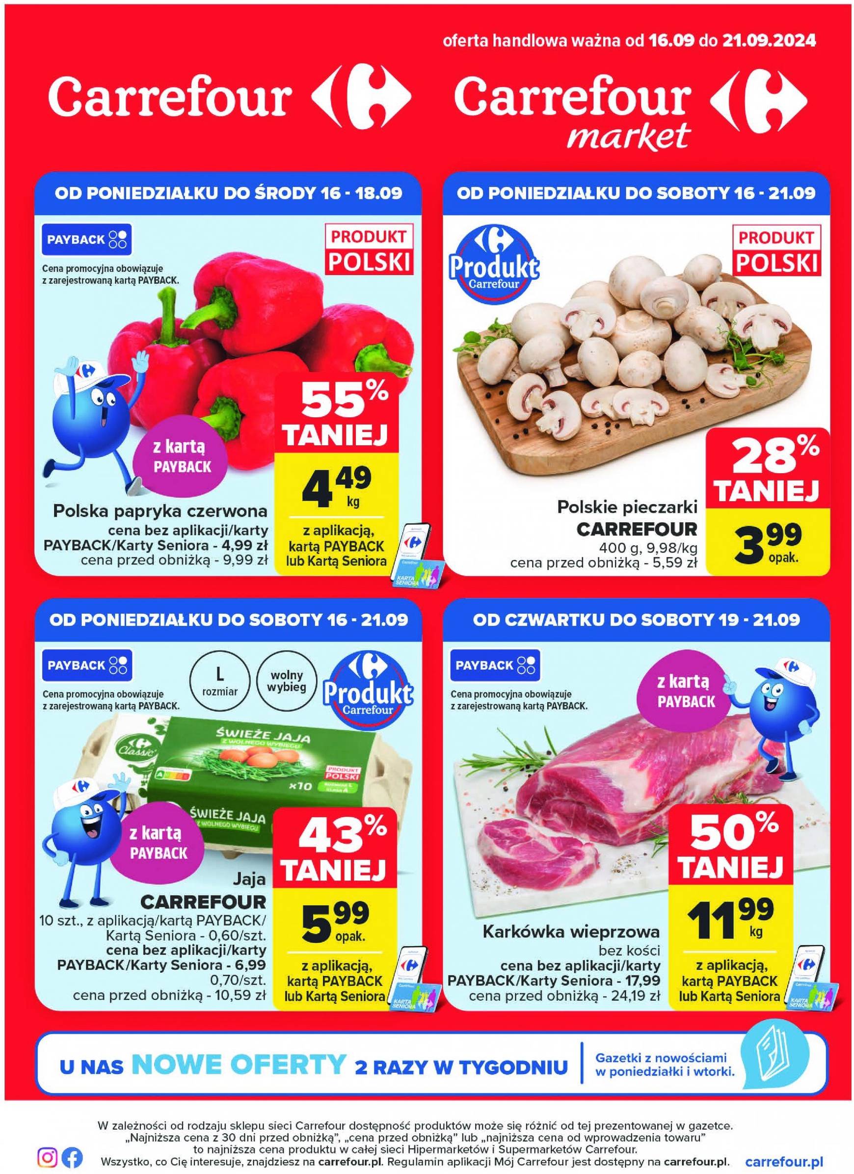 carrefour - Aktualna Carrefour - Superoferty tygodnia gazetka ważna od 16.09. - 21.09.