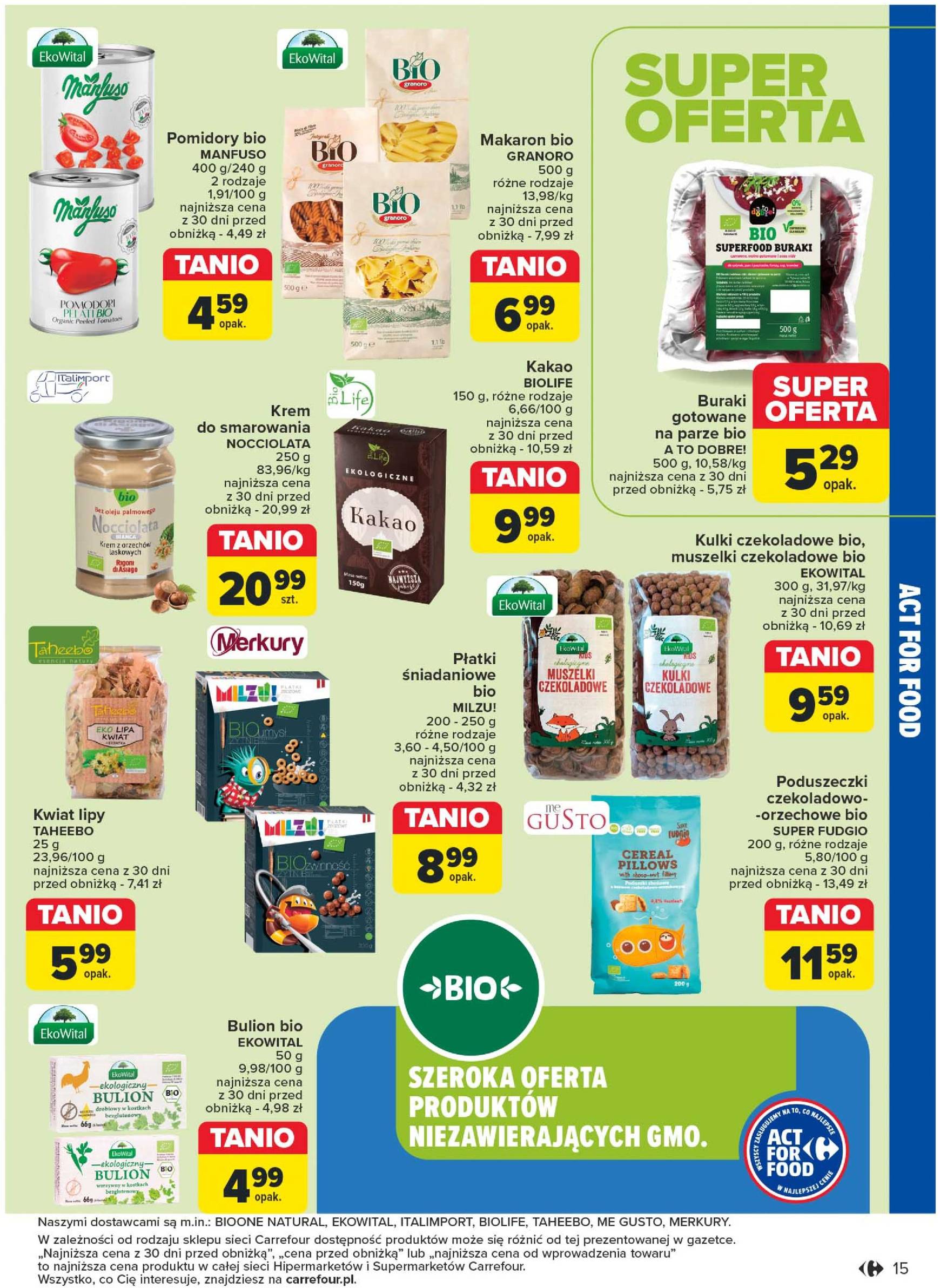 carrefour - Carrefour - Rozsmakuj Sie z Act for Food gazetka ważna od 22.10. - 02.11. - page: 15