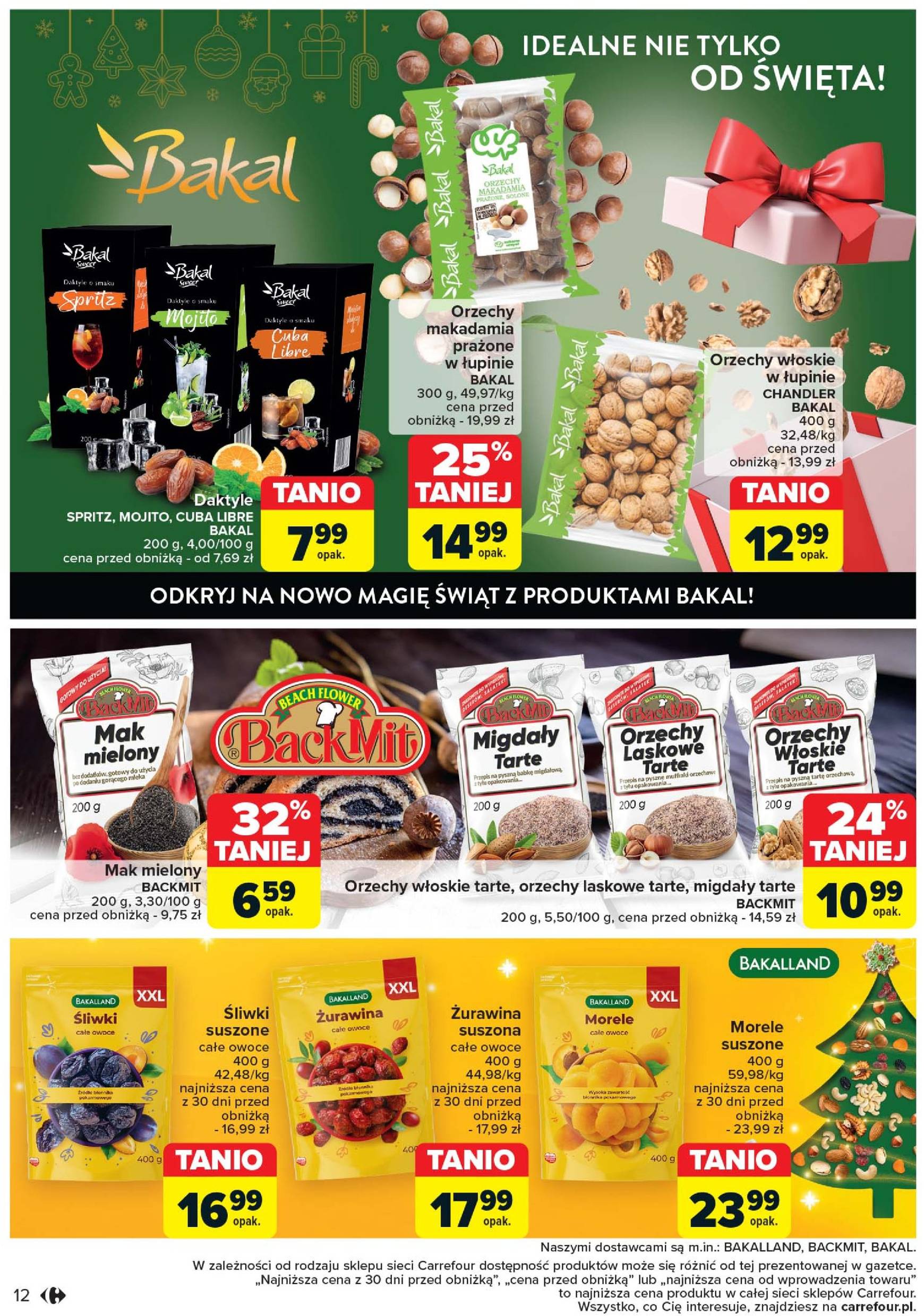 carrefour - Carrefour - Rozsmakuj się w świętach w najlepszych cenach gazetka ważna od 03.12. - 24.12. - page: 12