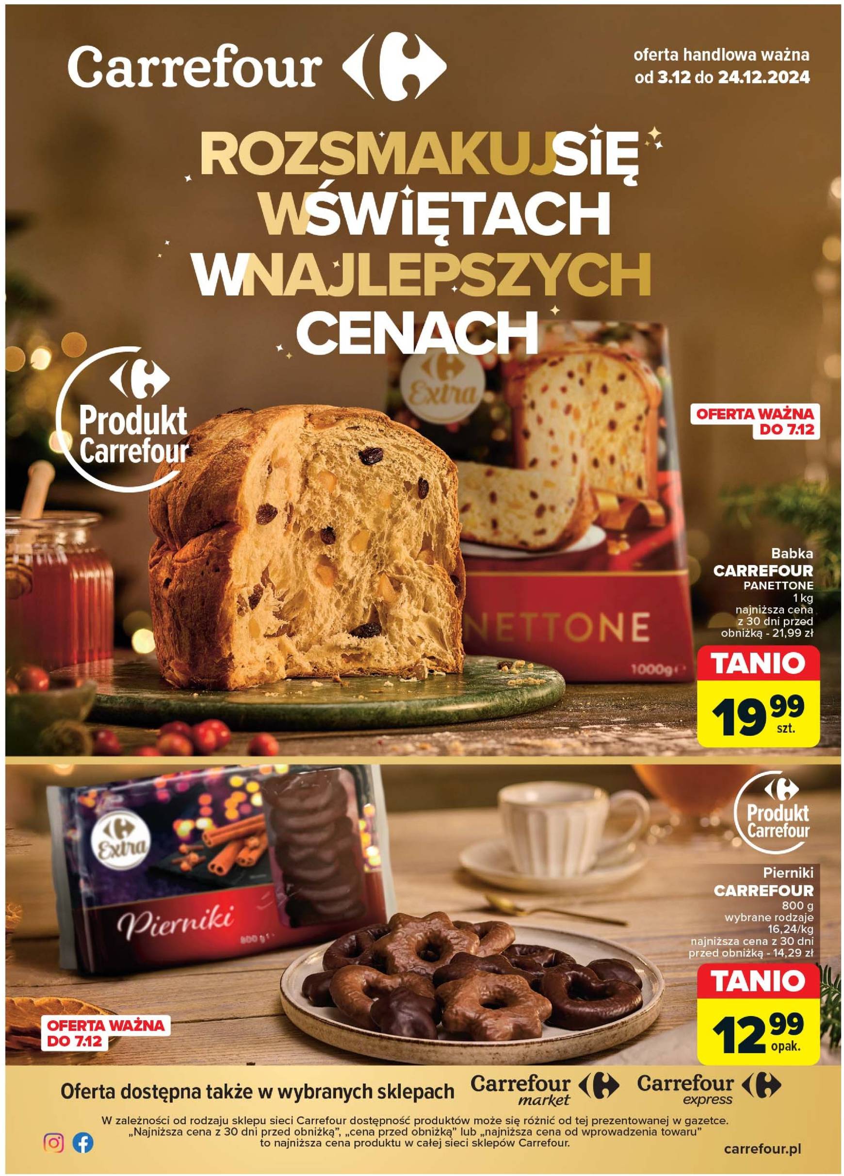 carrefour - Carrefour - Rozsmakuj się w świętach w najlepszych cenach gazetka ważna od 03.12. - 24.12.