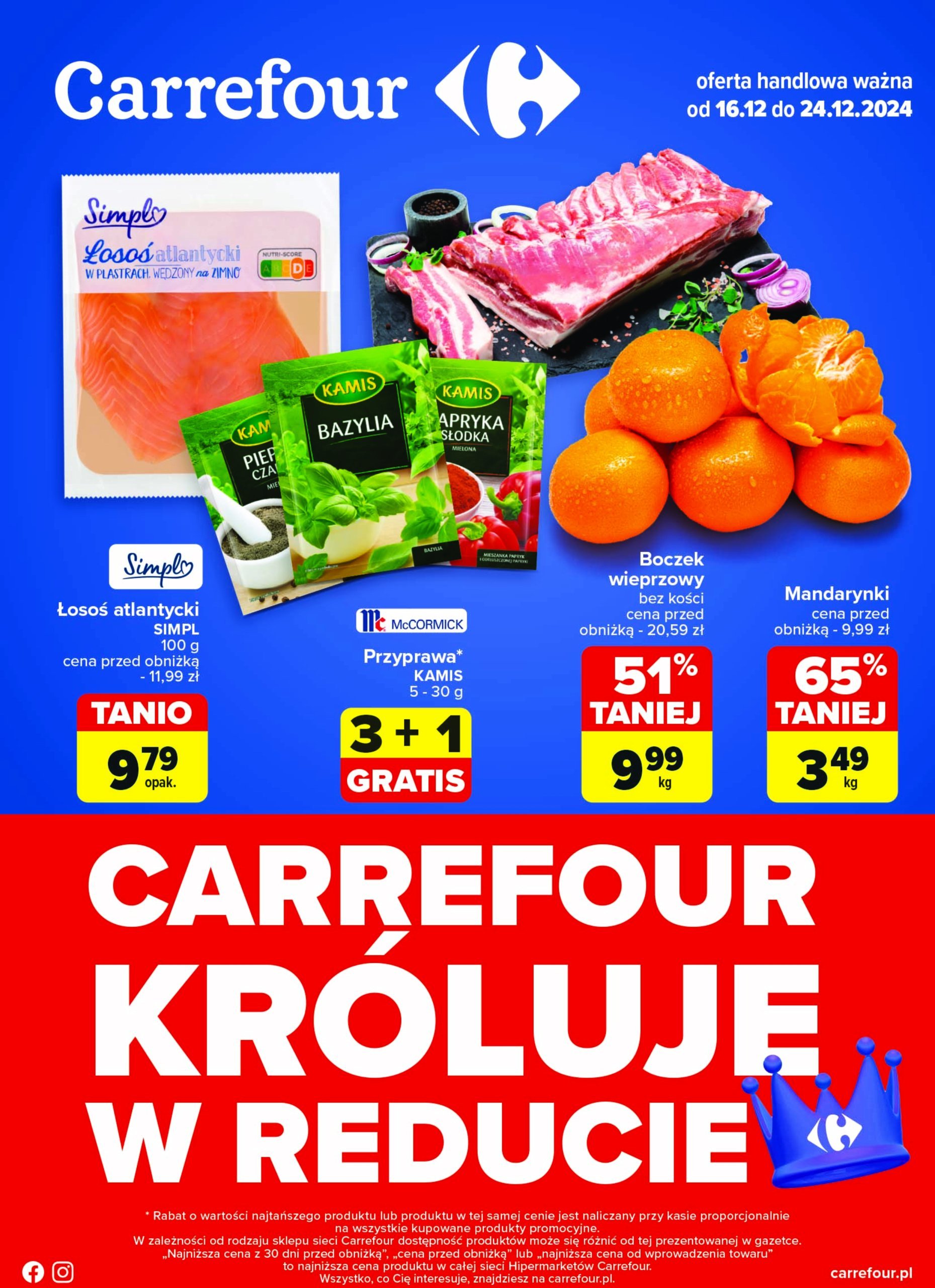 carrefour - Carrefour - Carrefour króluje w Reducie gazetka ważna od 16.12. - 24.12.