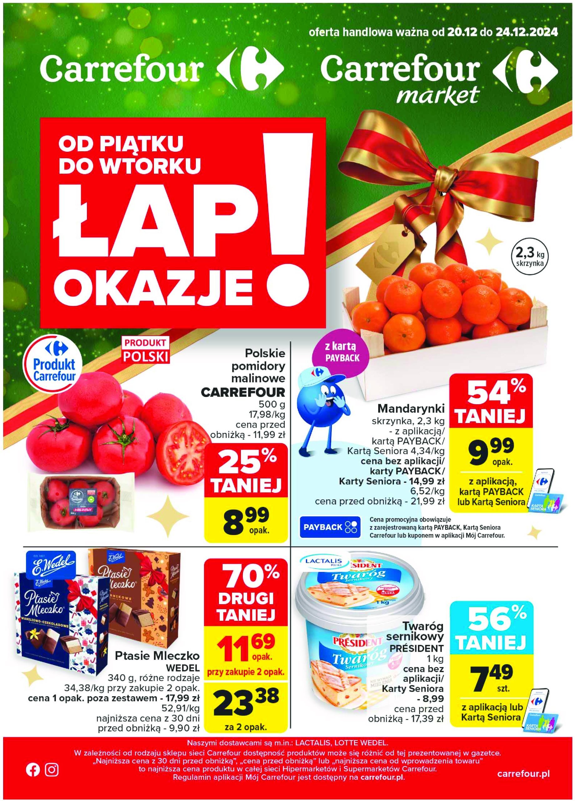 carrefour - Carrefour - Lap okazje gazetka ważna od 20.12. - 24.12.