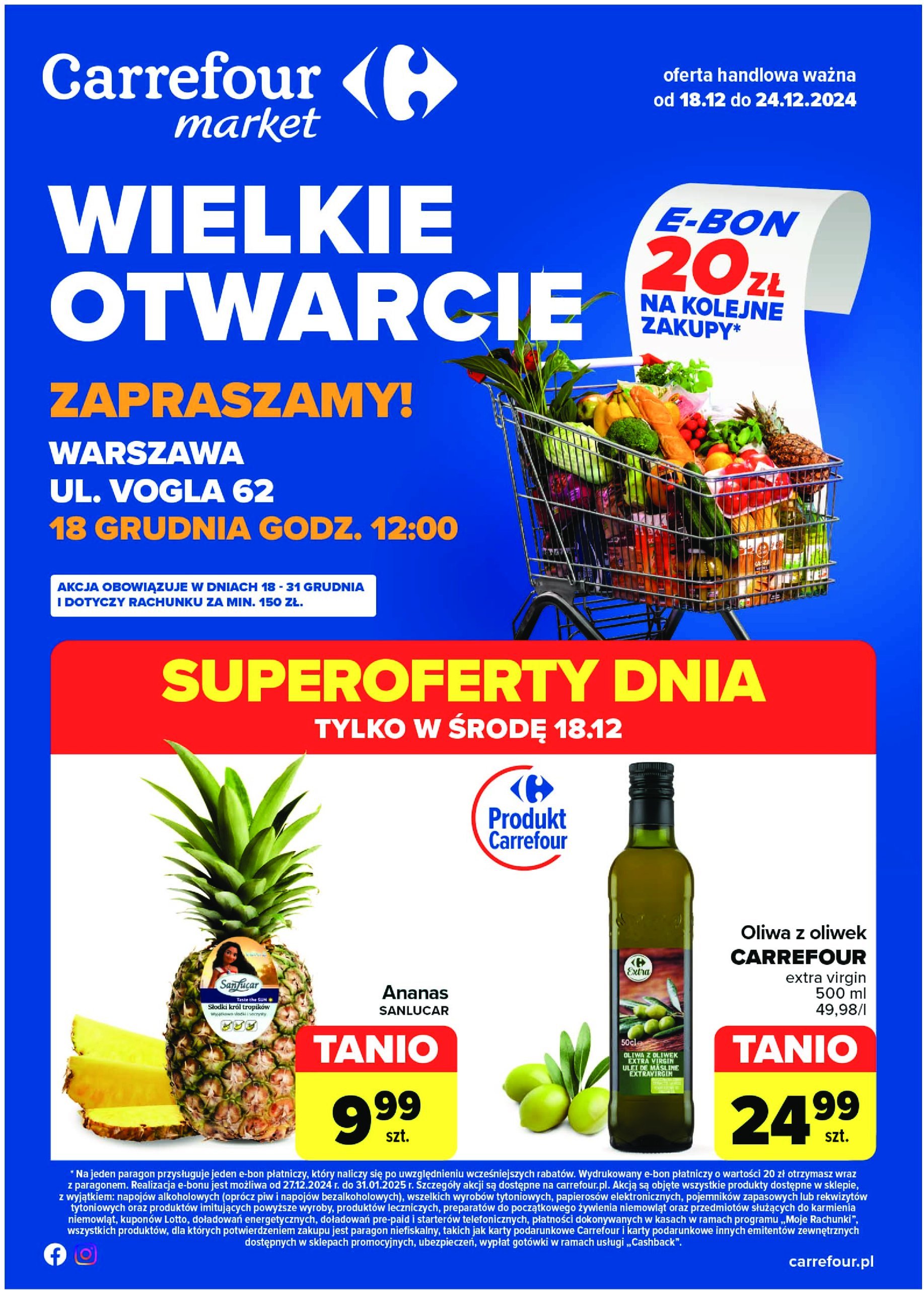 carrefour - Carrefour - Wielkie otwarcie ul. Vogla gazetka ważna od 18.12. - 24.12.