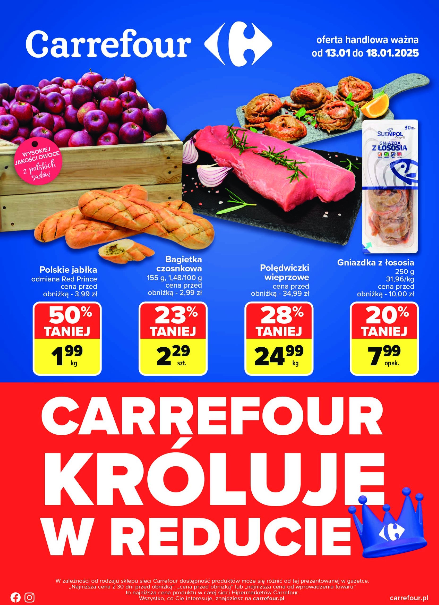 carrefour - Carrefour - Gazetka Carrefour króluje w Reducie gazetka ważna od 13.01. - 18.01.