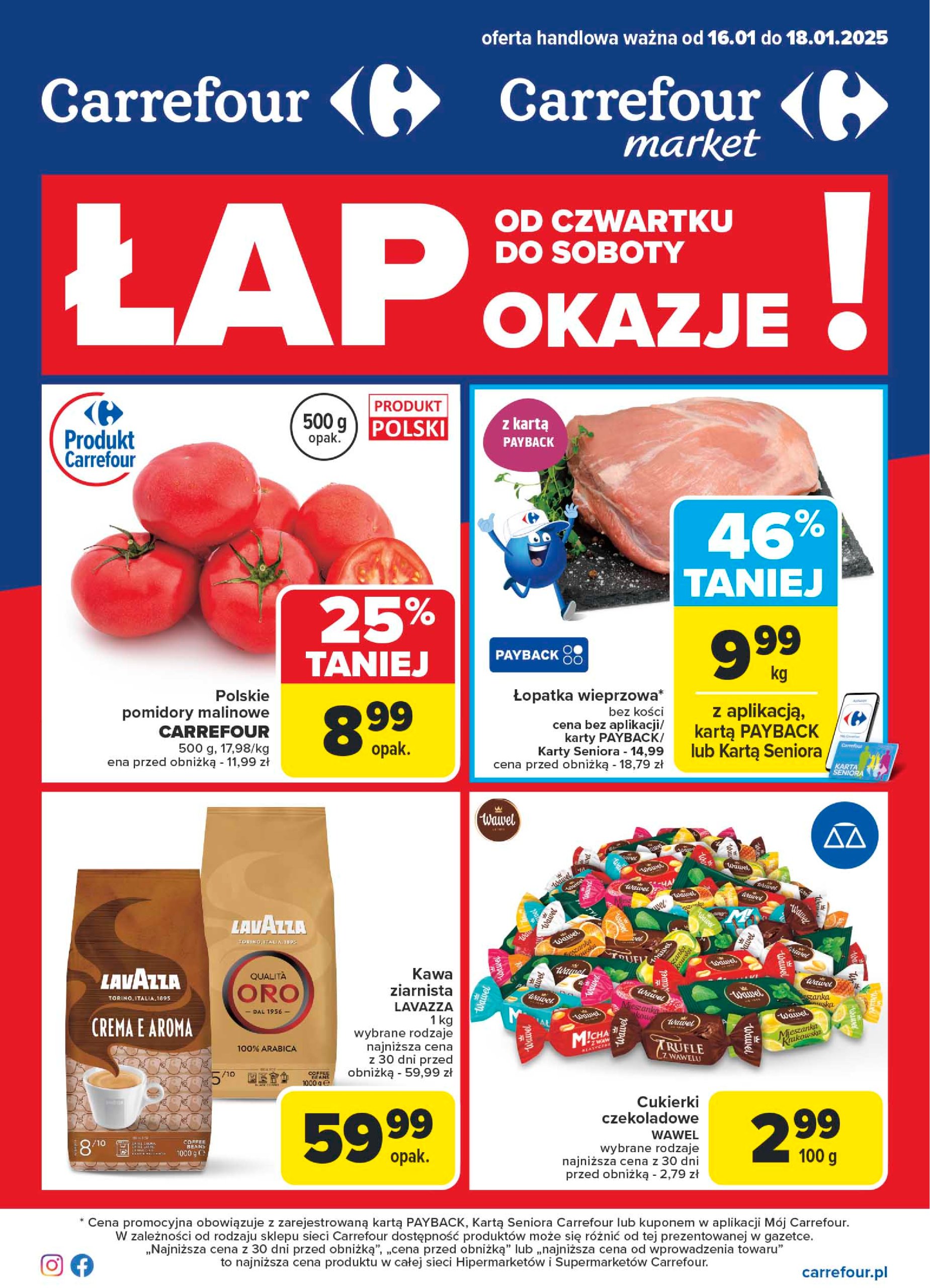 carrefour - Carrefour - Lap okazje gazetka ważna od 16.01. - 18.01.