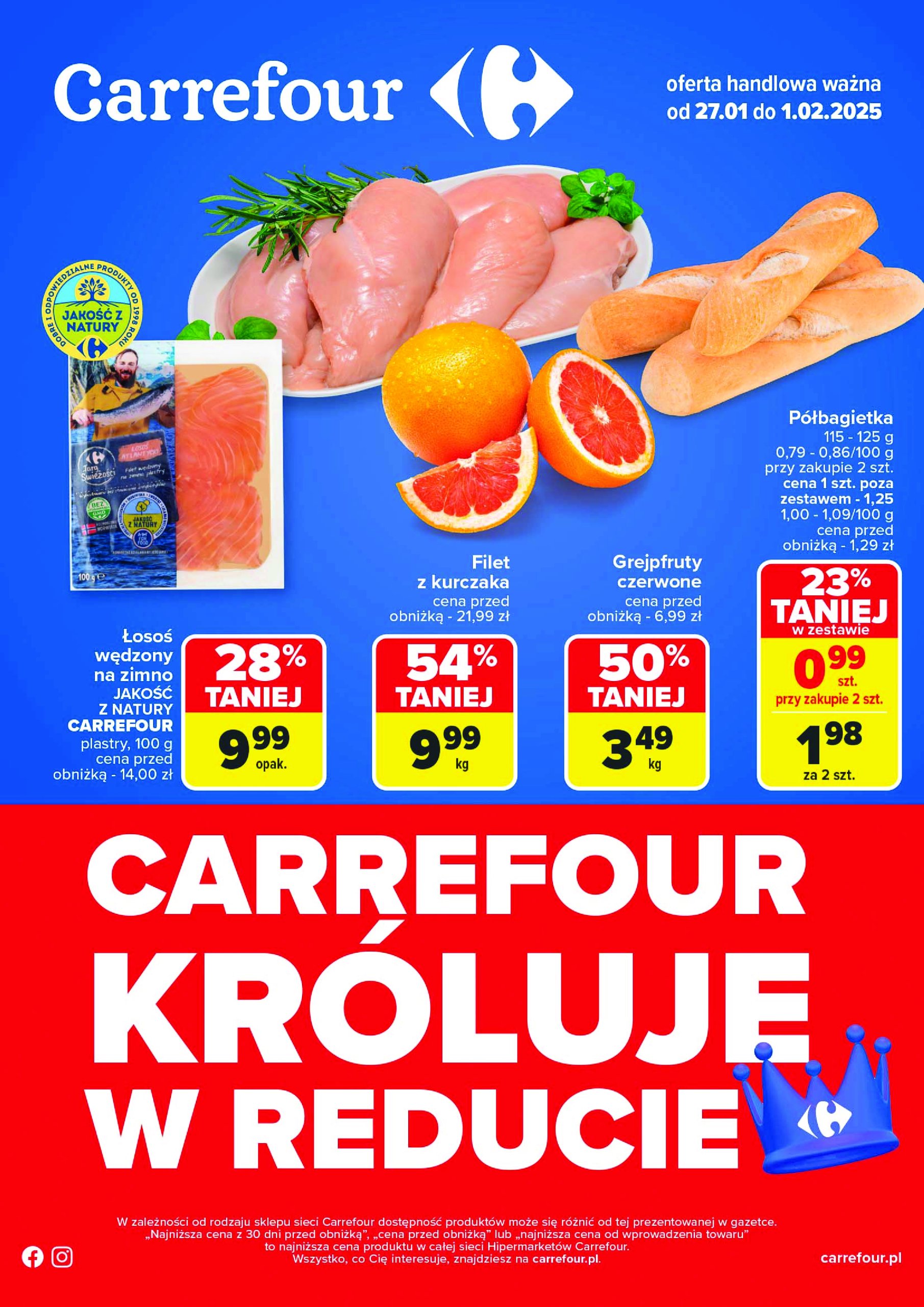 carrefour - Carrefour - Gazetka Carrefour króluje w Reducie gazetka ważna od 27.01. - 01.02.