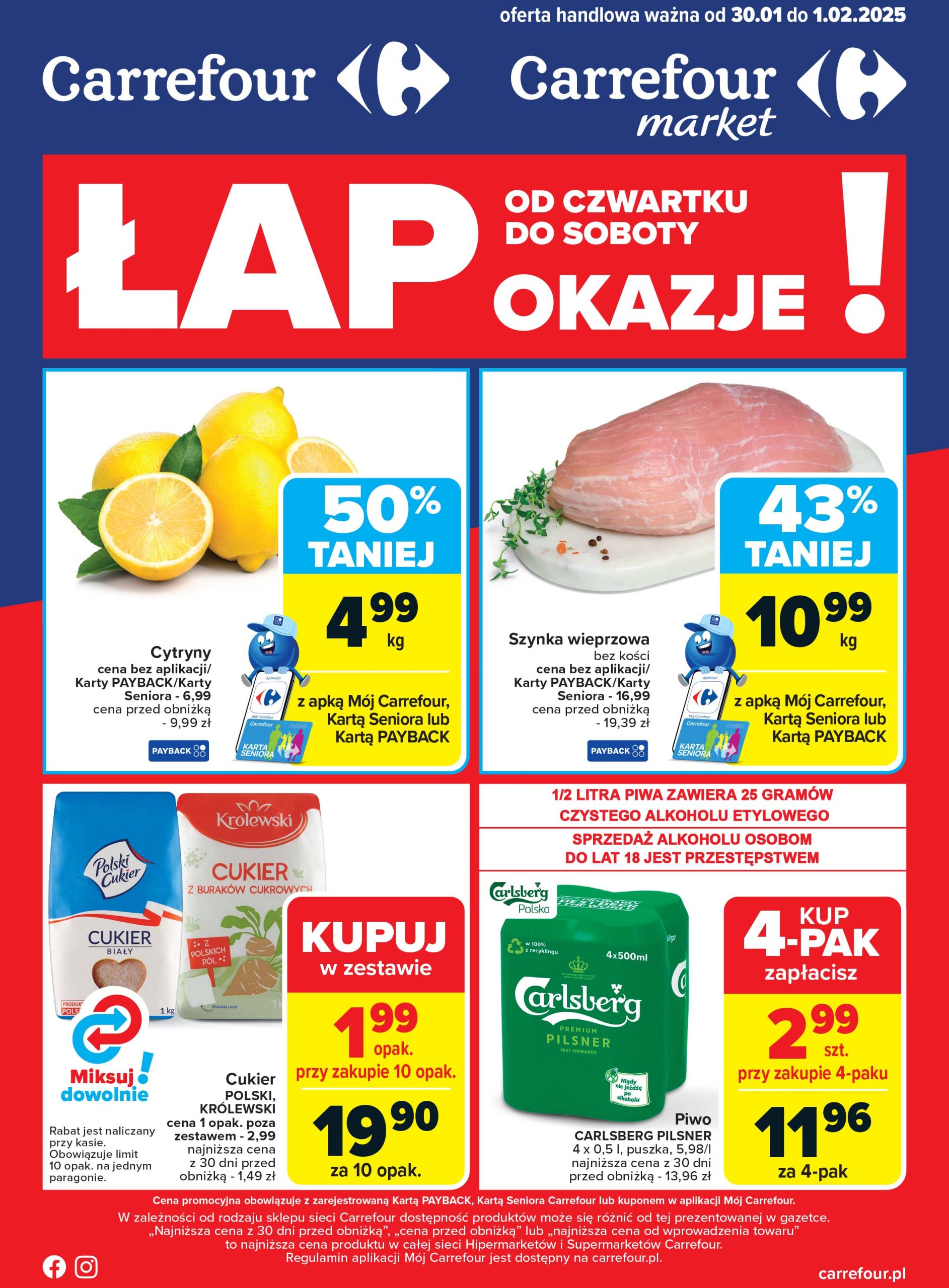 carrefour - Carrefour - Łap okazje gazetka ważna od 30.01. - 01.02.