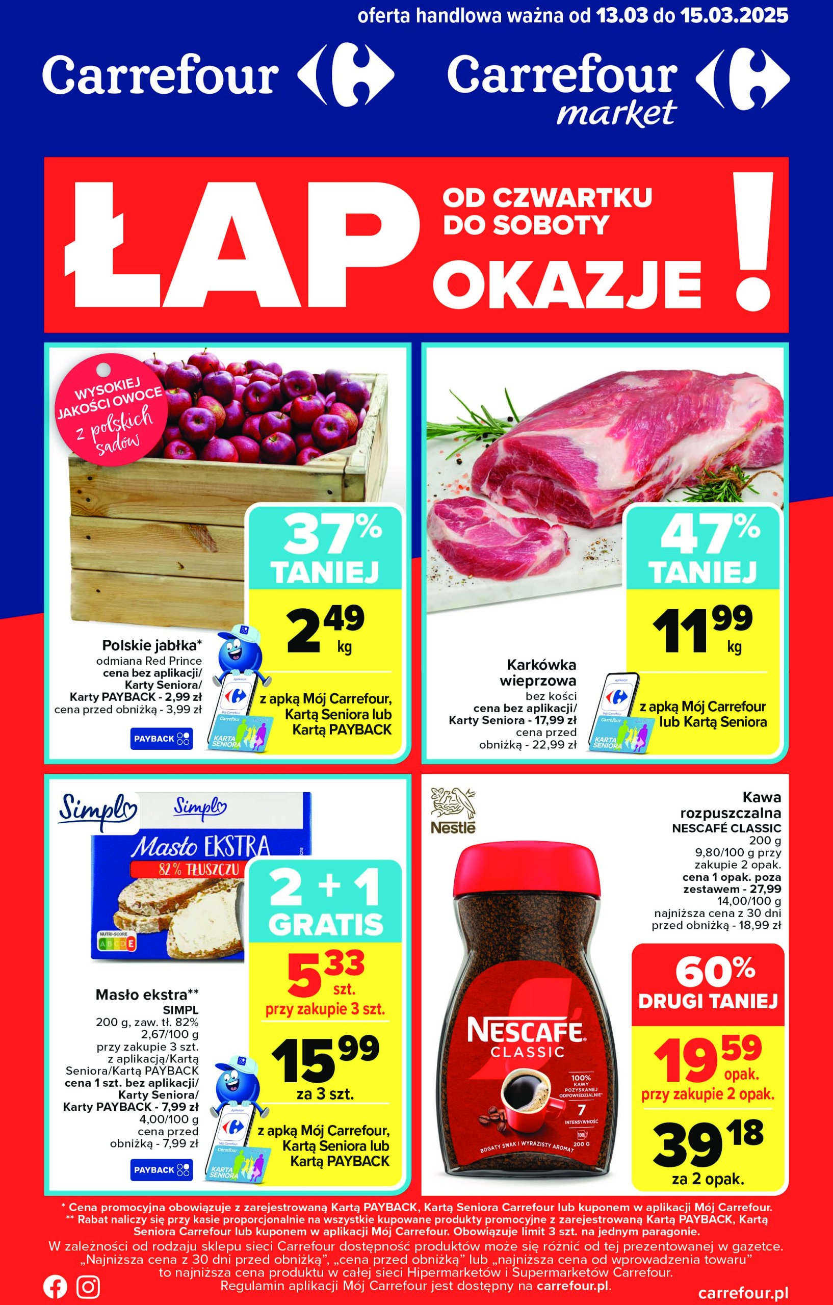 carrefour - Carrefour - Łap okazje od czwartku! gazetka ważna od 13.03. - 15.03.