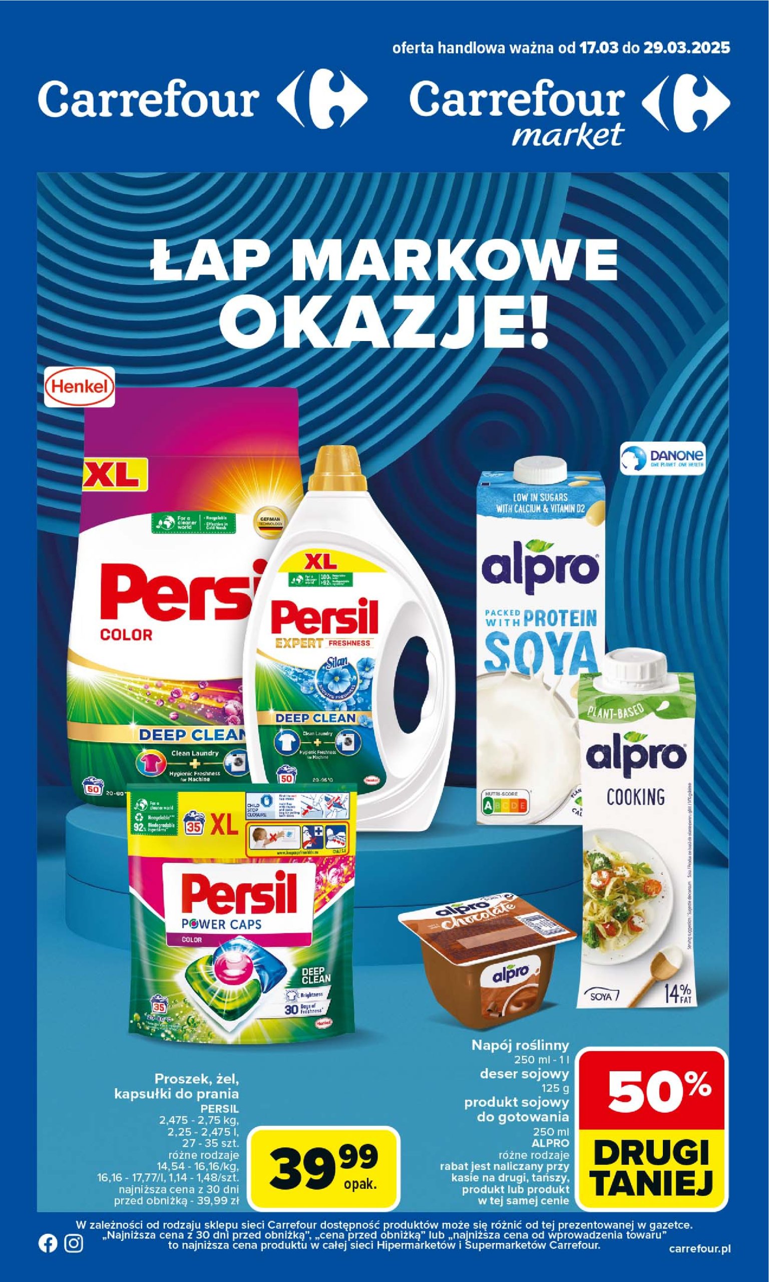 carrefour - Carrefour - Łap markowe okazje od poniedziałku gazetka ważna od 17.03. - 29.03.