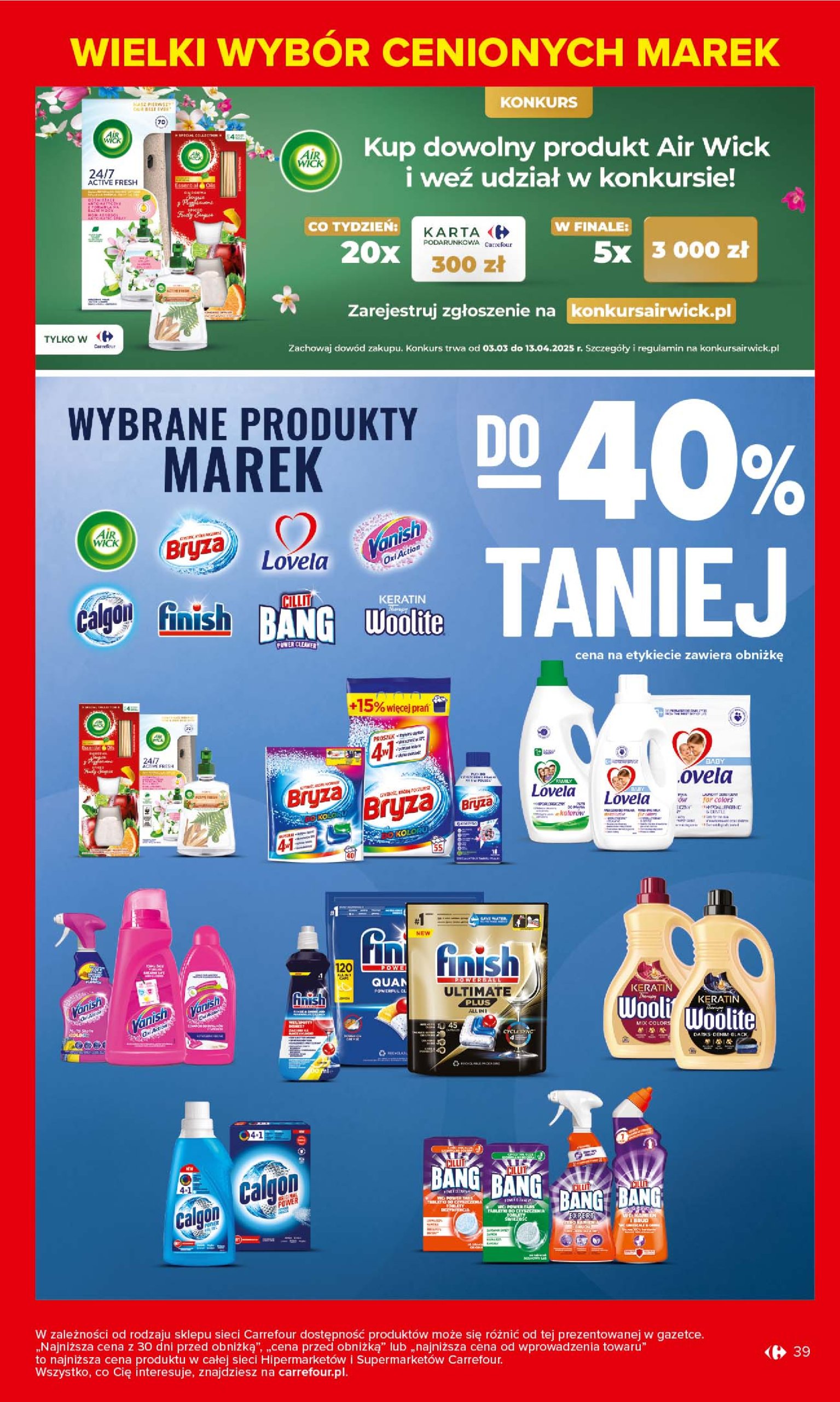 carrefour - Carrefour - Łap markowe okazje od poniedziałku gazetka ważna od 17.03. - 29.03. - page: 39 carrefour - Carrefour - Łap markowe okazje od poniedziałku gazetka ważna od 17.03. - 29.03. - page: 39