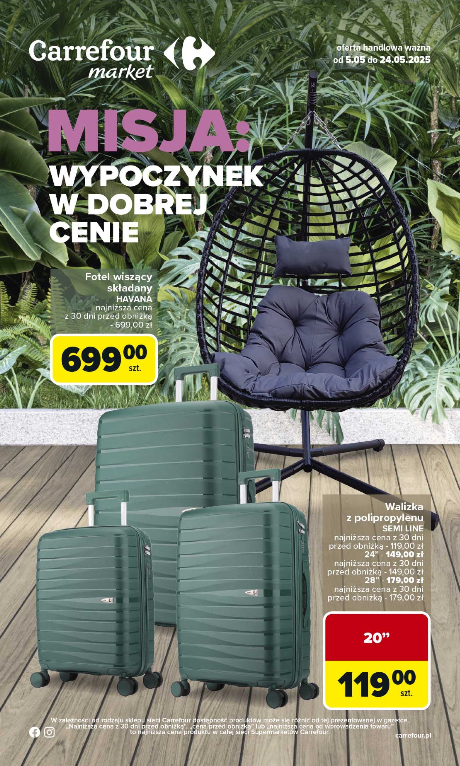 carrefour - Carrefour - Wypoczynek w dobrej cenie gazetka ważna od 05.05. - 24.05.