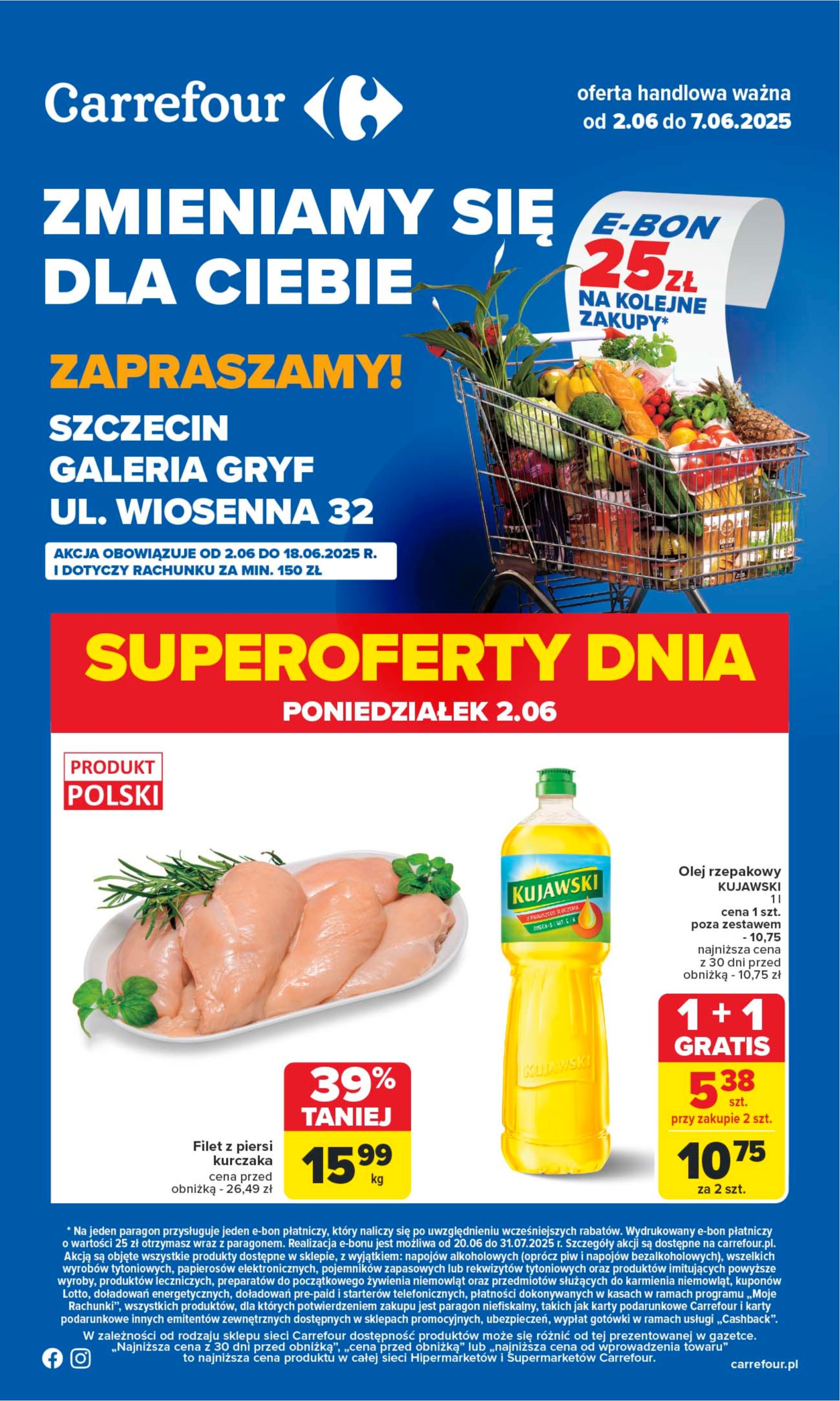 carrefour - Carrefour - Zmieniamy sie dla Ciebie Szczecin Galeria GRYF gazetka ważna od 02.06. - 07.06.