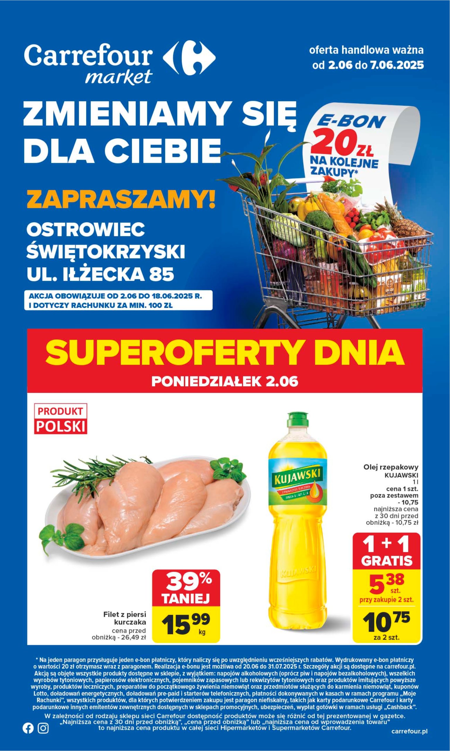 carrefour - Carrefour - Zmieniamy sie dla Ciebie Ostrowiec Świętokrzyski gazetka ważna od 02.06. - 07.06.