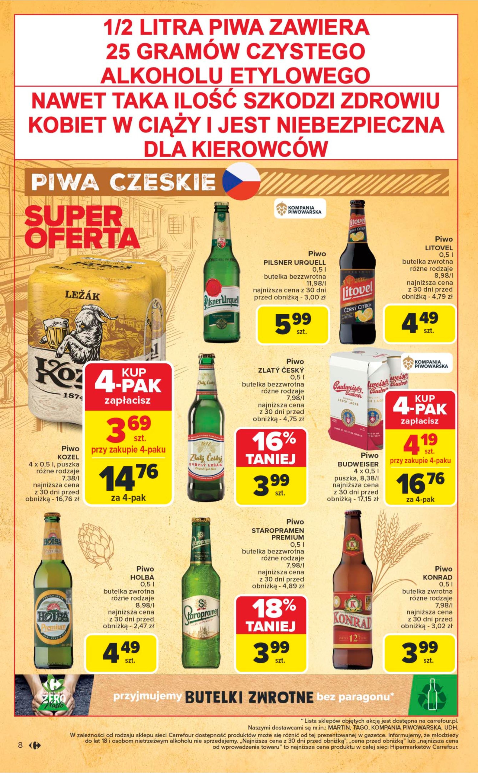 carrefour - Gazetka Carrefour - Festiwal piwa ważna od 16.06. - 29.06. - page: 8
