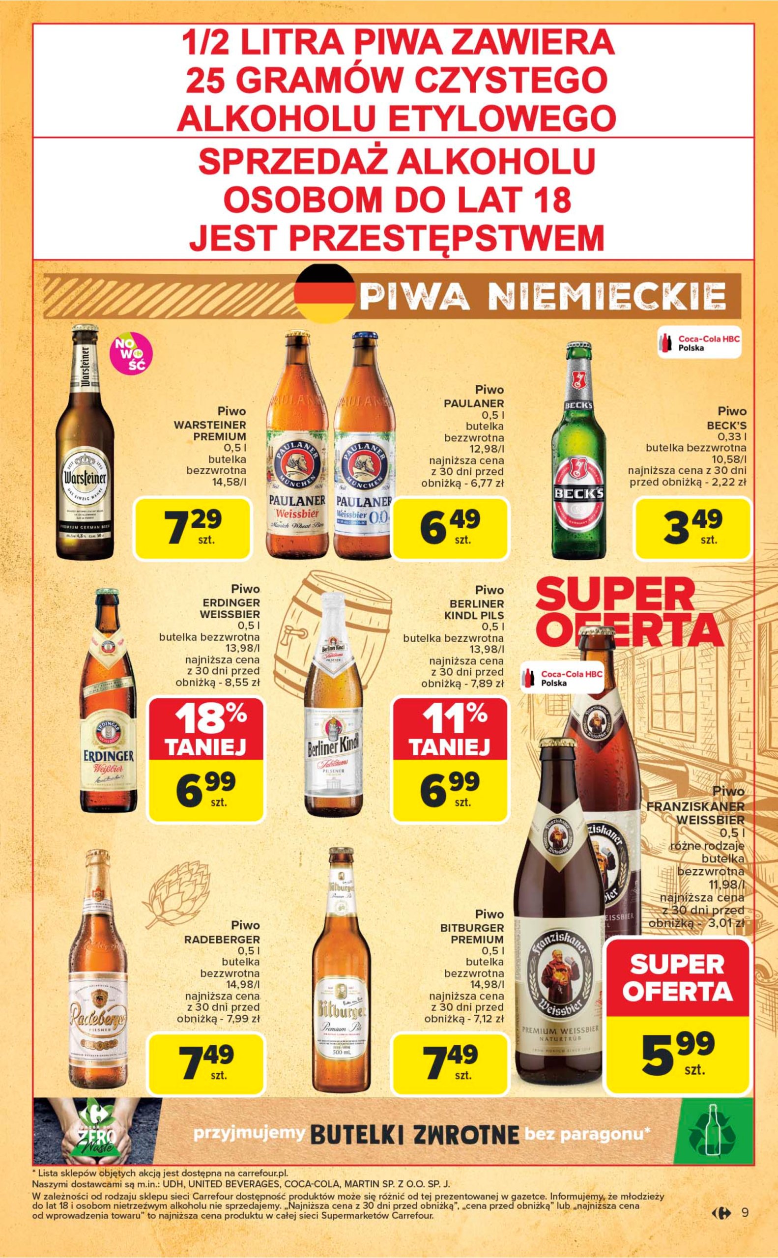 carrefour - Gazetka Carrefour Market - Festiwal piwa ważna od 16.06. - 29.06. - page: 9