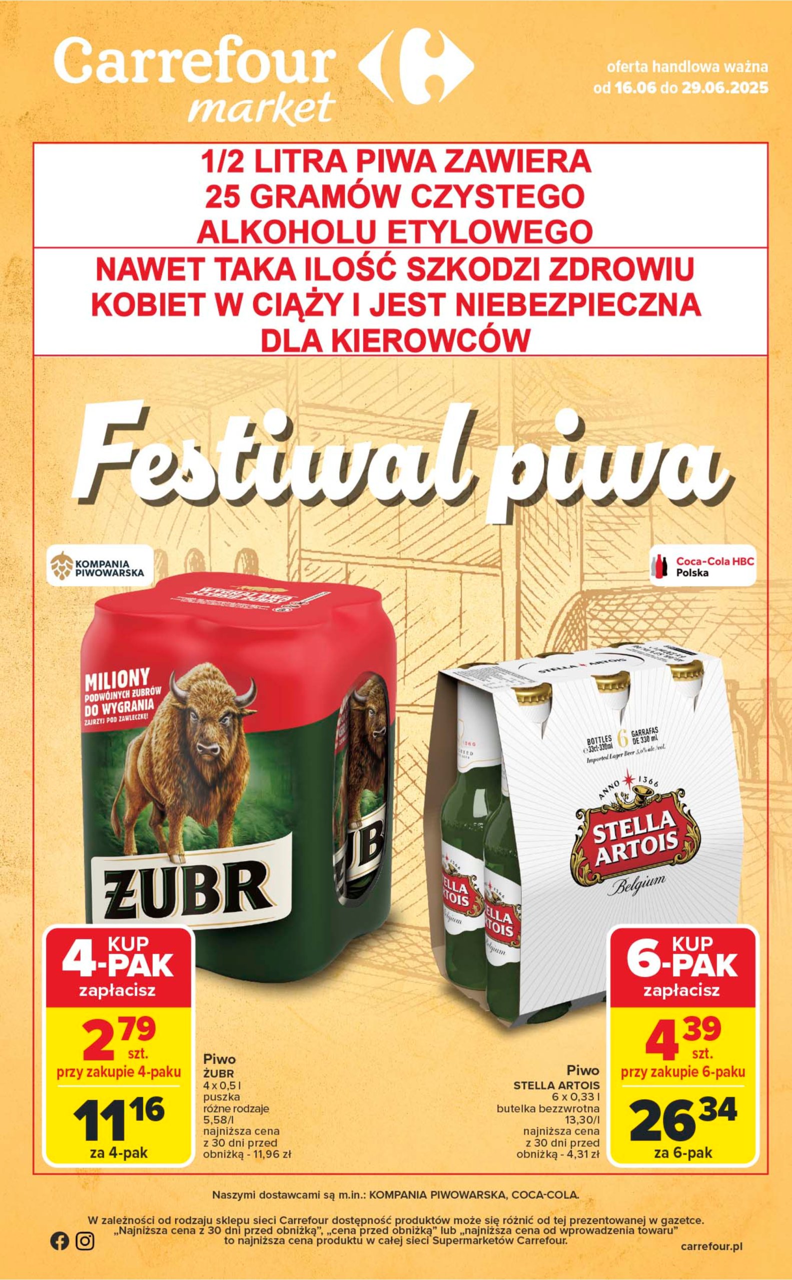 carrefour - Gazetka Carrefour Market - Festiwal piwa ważna od 16.06. - 29.06.