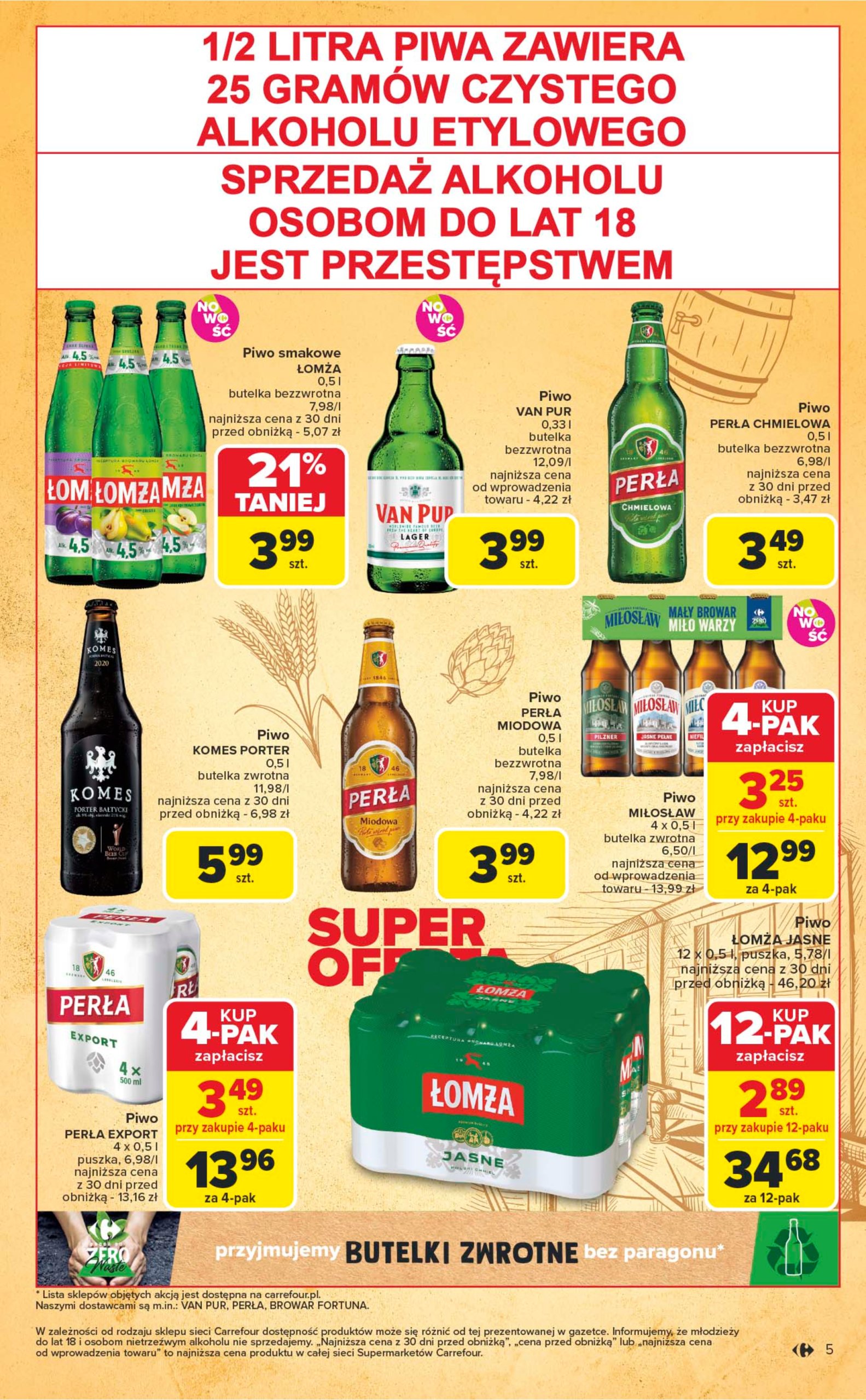 carrefour - Gazetka Carrefour Market - Festiwal piwa ważna od 16.06. - 29.06. - page: 5