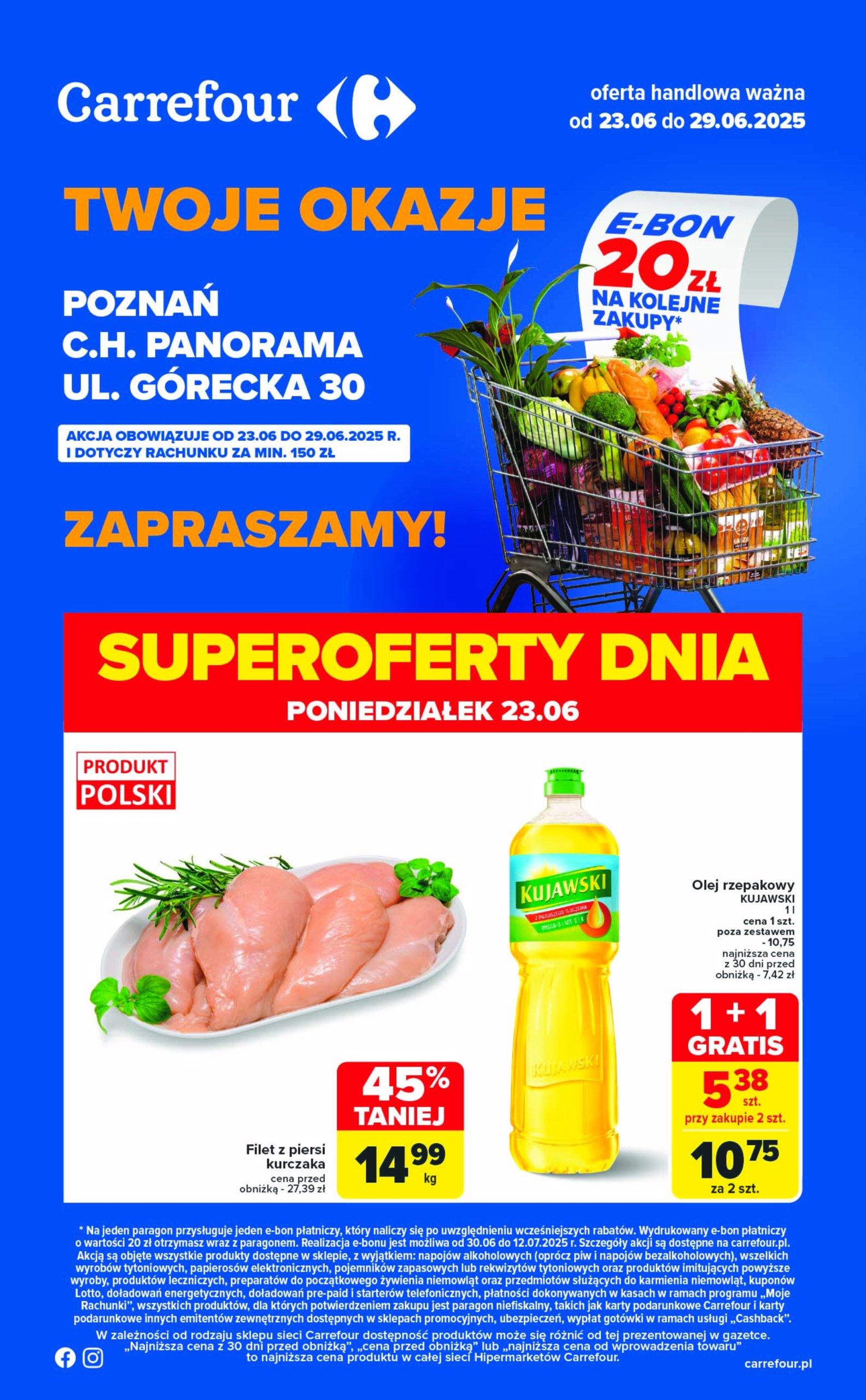 carrefour - Gazetka Carrefour - Twoje okazje Carrefour Poznań ważna od 23.06. - 29.06.