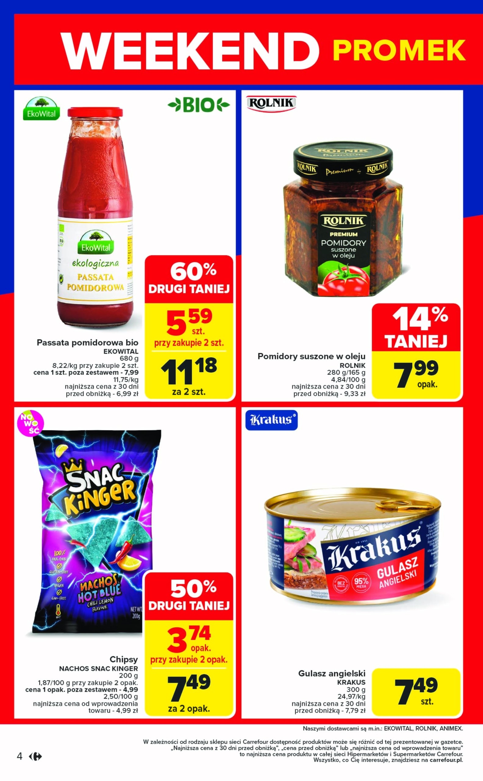carrefour - Gazetka Carrefour - Weekend promek już od czwartku ważna od 03.07. - 05.07. - page: 4