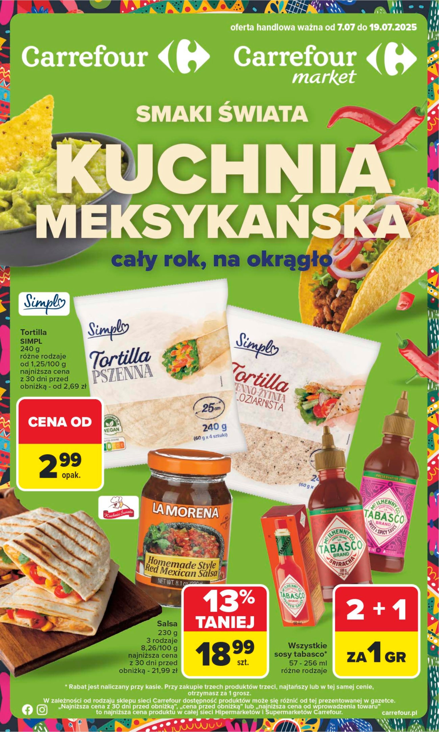 carrefour - Gazetka Carrefour - Kuchnia meksykańska ważna od 07.07. - 19.07.