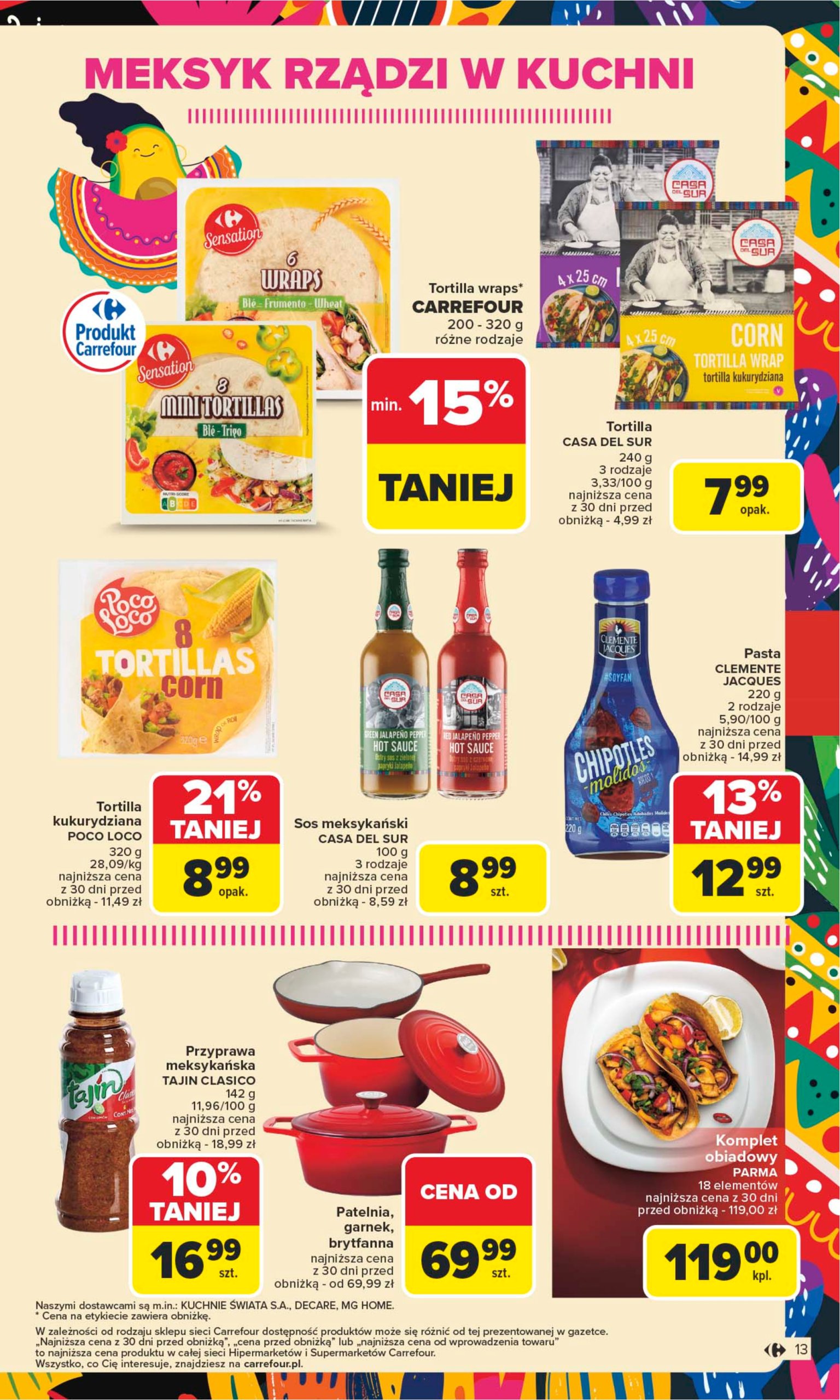 carrefour - Gazetka Carrefour - Kuchnia meksykańska ważna od 07.07. - 19.07. - page: 13
