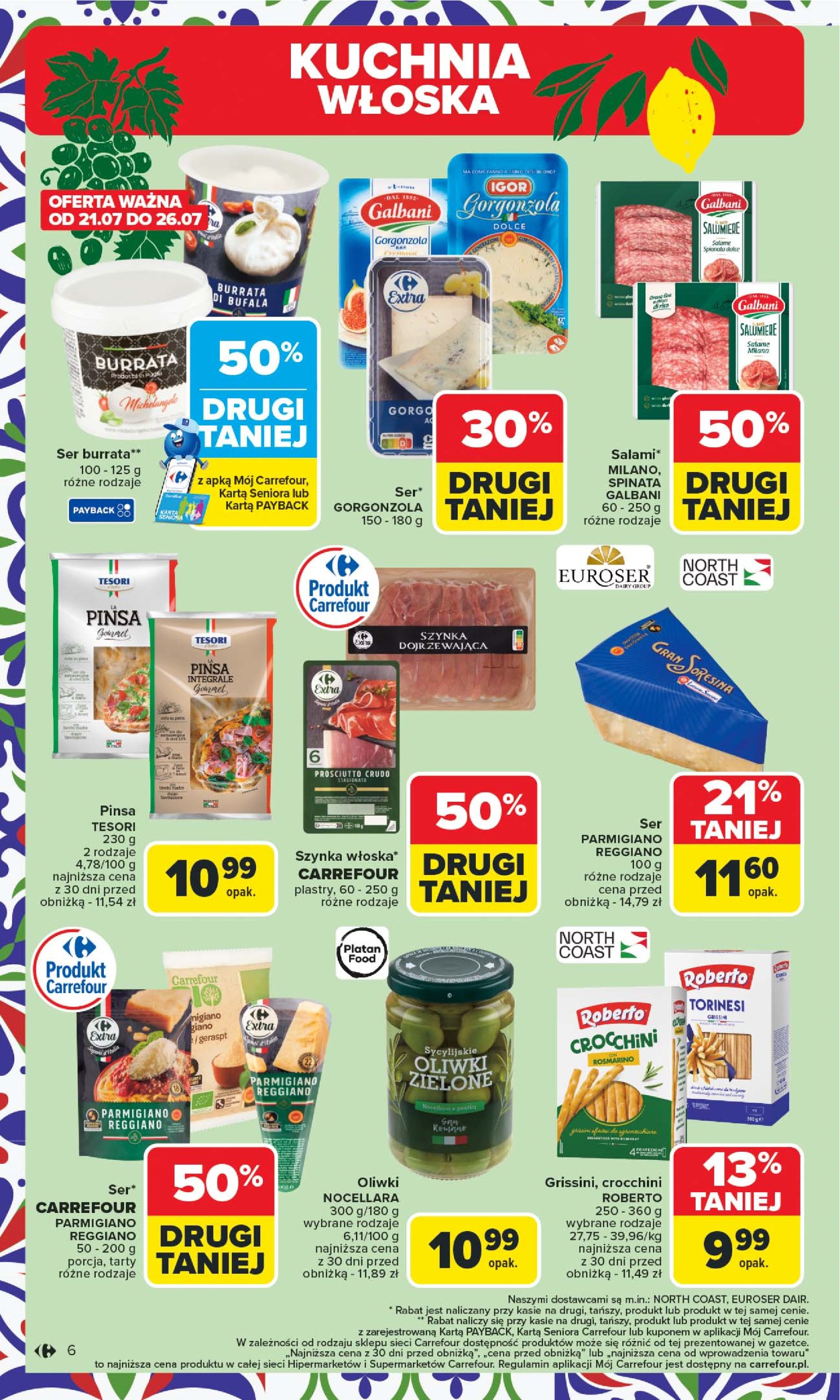 carrefour - Gazetka Carrefour - Kuchnia śródziemnomorska ważna od 21.07. - 02.08. - page: 6