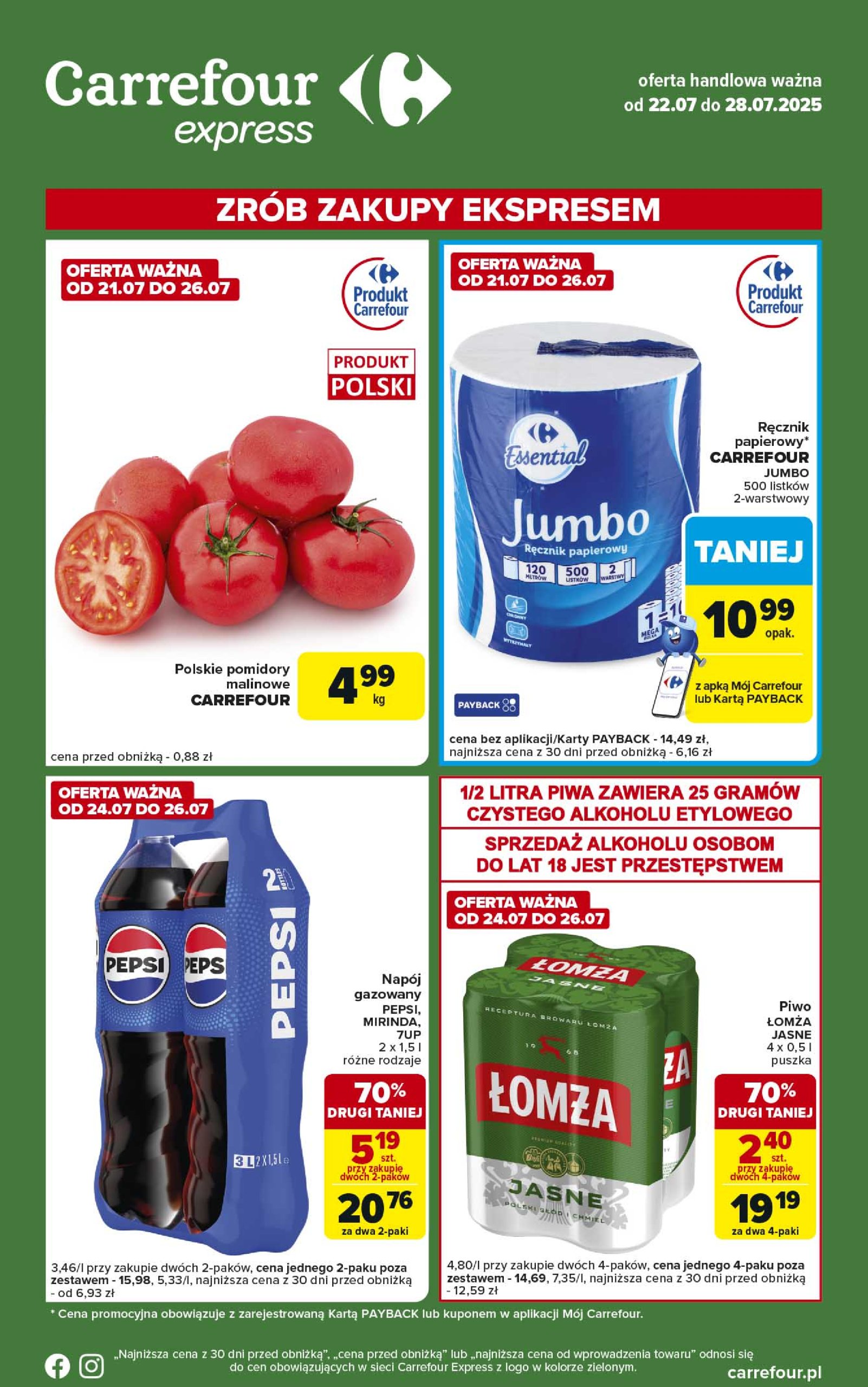 carrefour - Gazetka Carrefour - Express 2 ważna od 22.07. - 28.07. - page: 1
