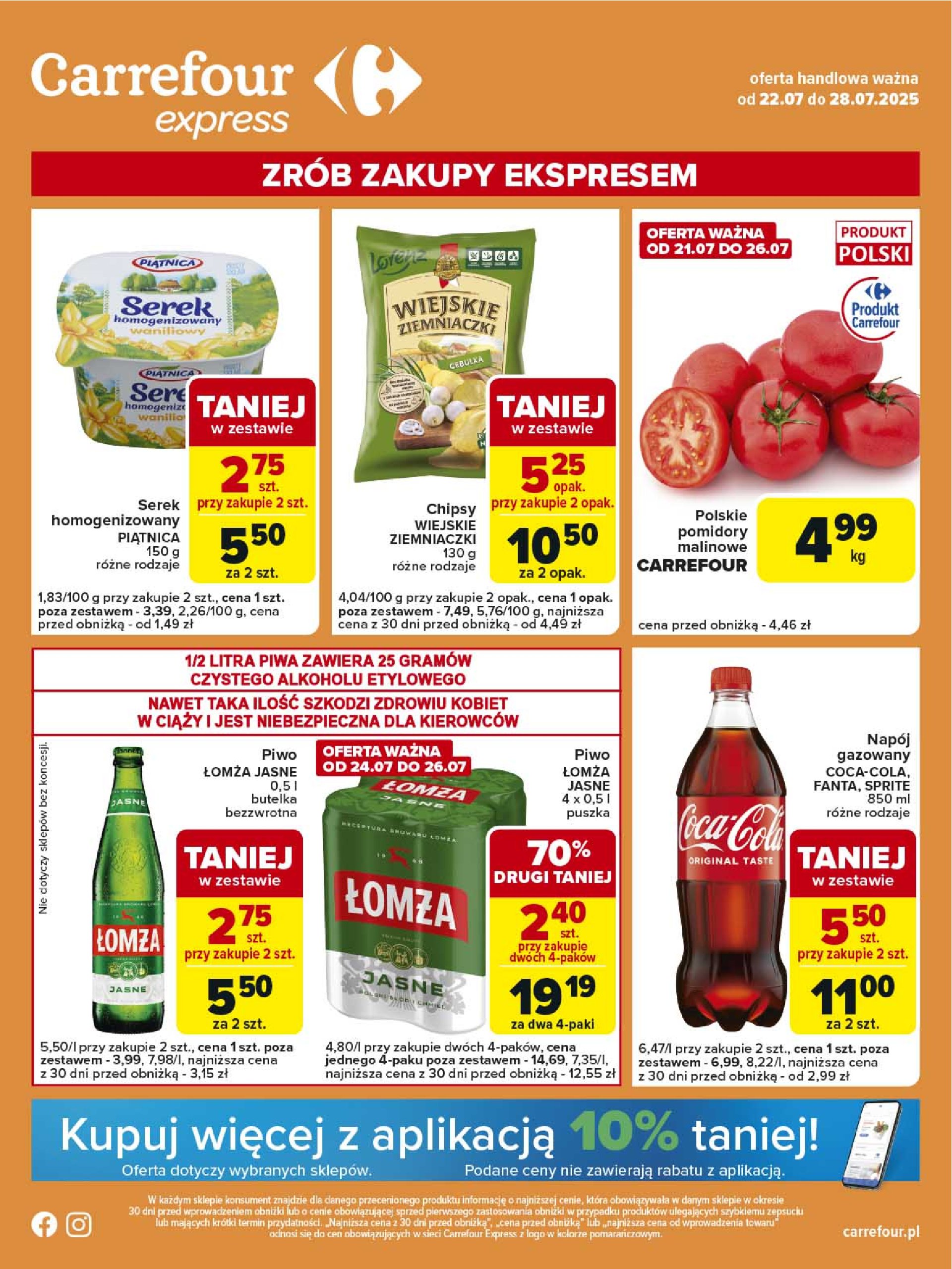 carrefour - Gazetka Carrefour - Express 1 ważna od 22.07. - 28.07.