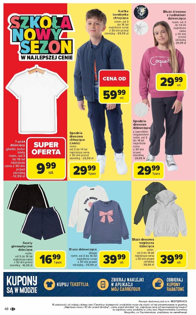 carrefour - Gazetka Carrefour - Szkoła nowy sezon ważna od 28.07. - 13.09. - page: 48