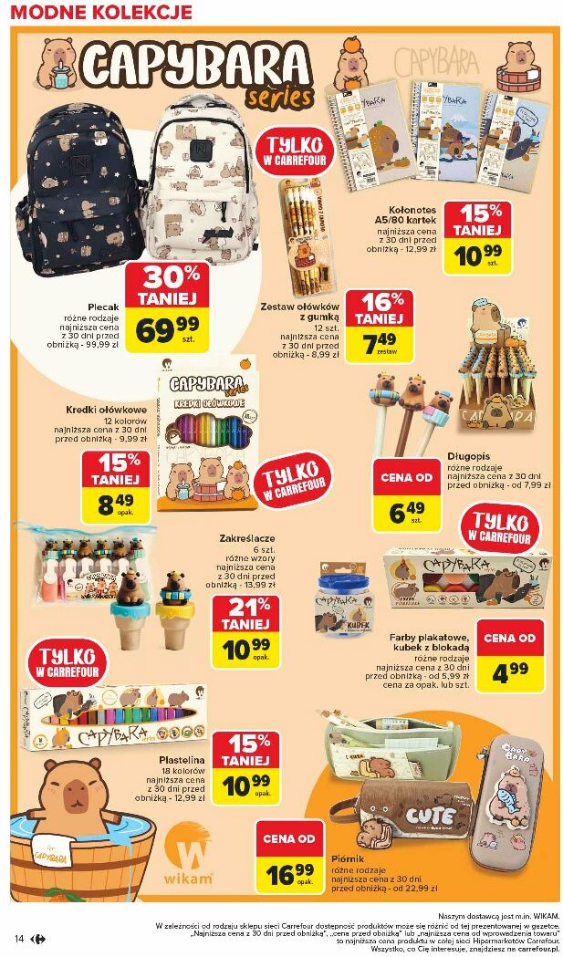 carrefour - Gazetka Carrefour - Szkoła nowy sezon ważna od 28.07. - 13.09. - page: 14