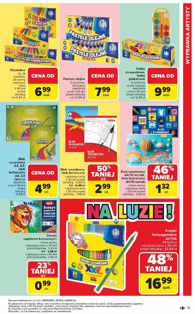 carrefour - Gazetka Carrefour - Szkoła nowy sezon ważna od 28.07. - 13.09. - page: 19