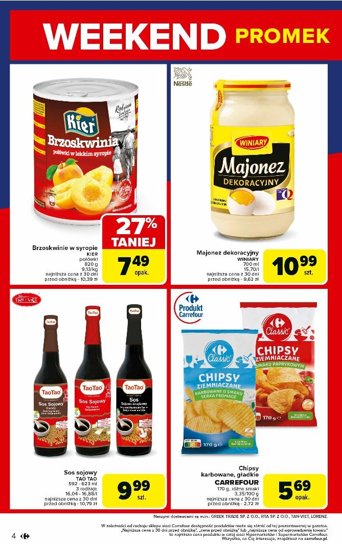 carrefour - Gazetka Carrefour - Weekend promek już od czwartku! - ważna od 07.08. do 09.08. - page: 4