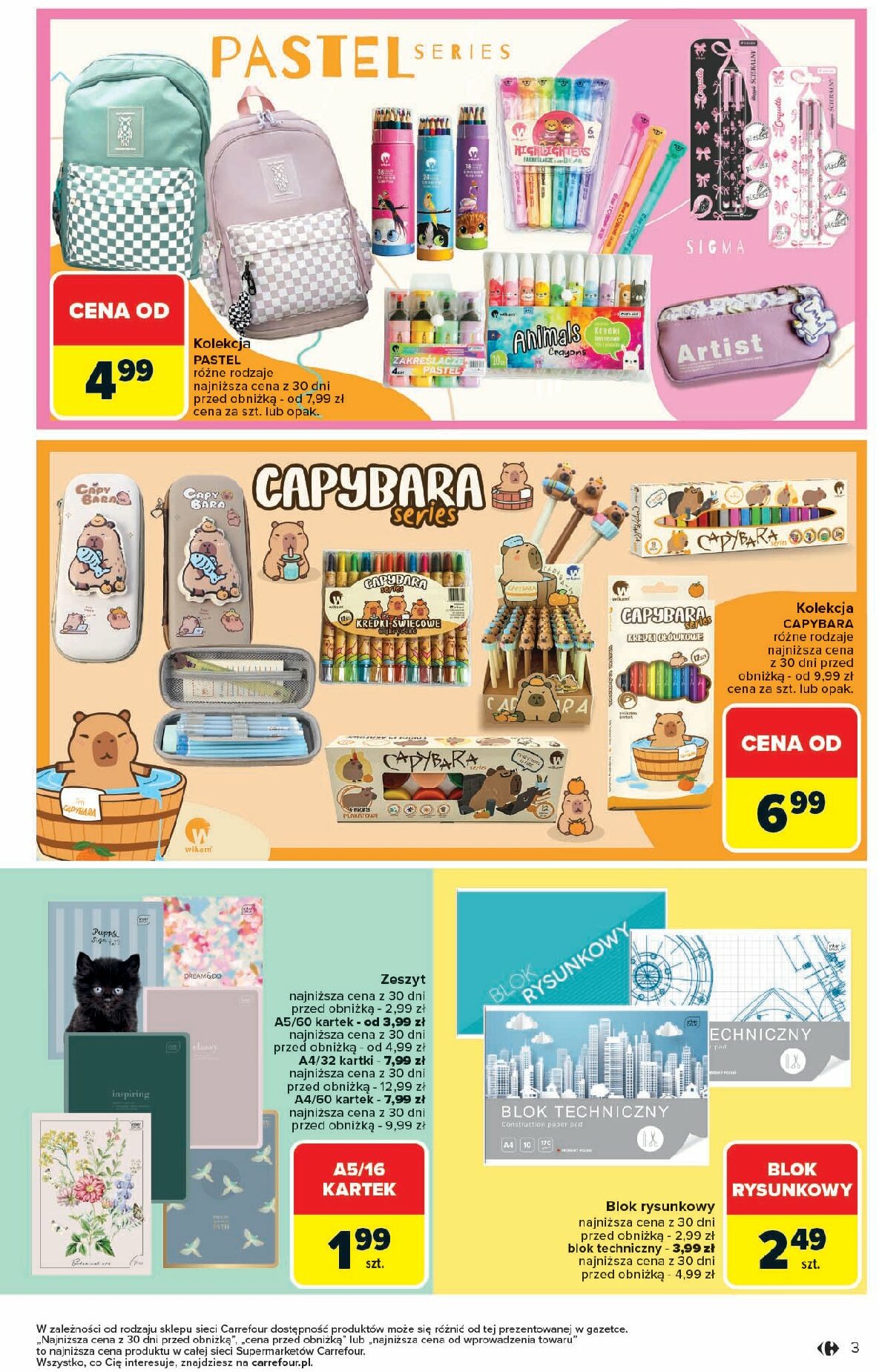 carrefour - Gazetka Carrefour Market - Szkoła nowy sezon - ważna od 18.08. do 13.09. - page: 3