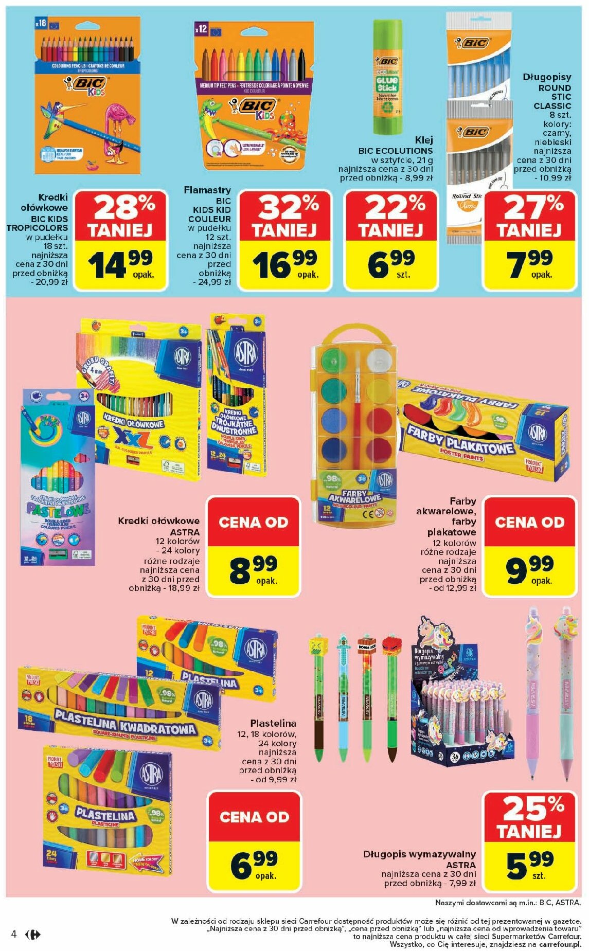 carrefour - Gazetka Carrefour Market - Szkoła nowy sezon - ważna od 18.08. do 13.09. - page: 4