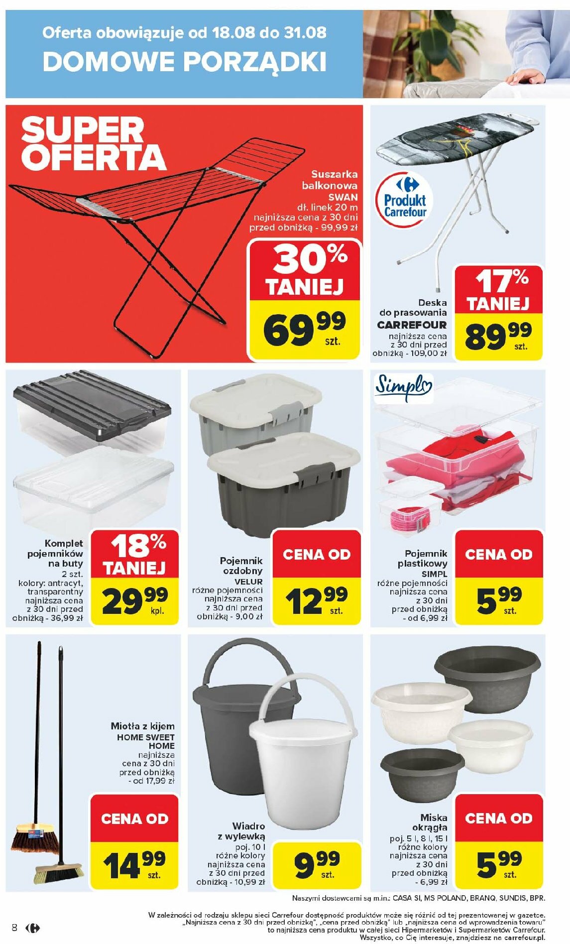 carrefour - Gazetka Carrefour - Dobra okazja do sprzątania - ważna od 18.08. do 31.08. - page: 8