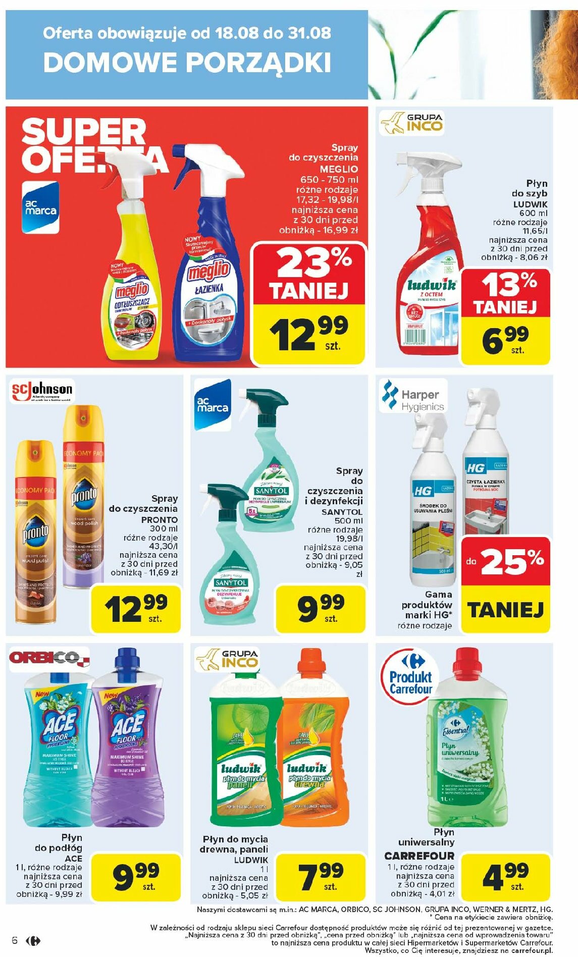 carrefour - Gazetka Carrefour - Dobra okazja do sprzątania - ważna od 18.08. do 31.08. - page: 6